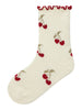 Lil Atelier Darlene Socks - Turtledove/Cherry