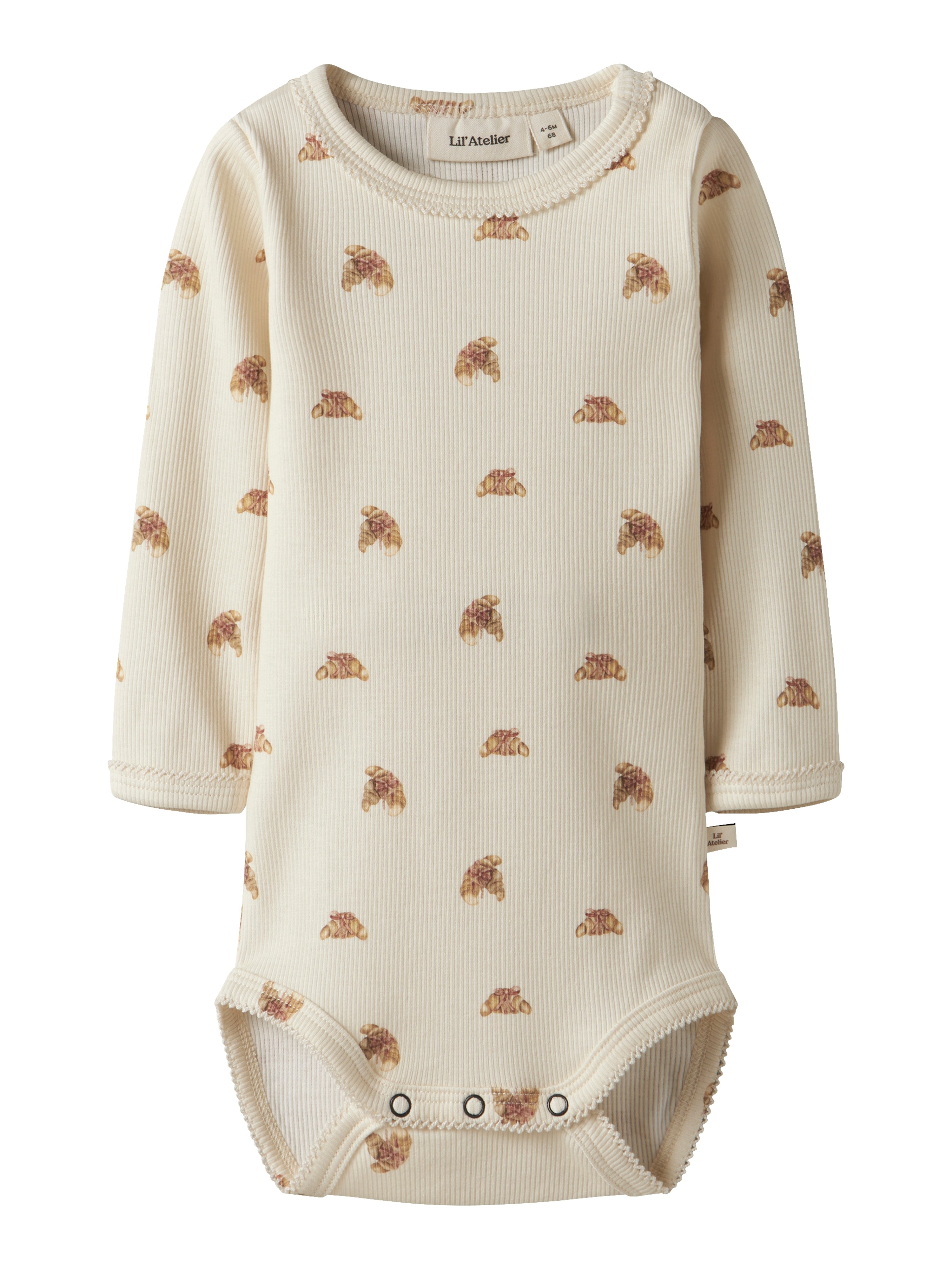 Lil Atelier Lavo Egi body - Turtledove/Croissant