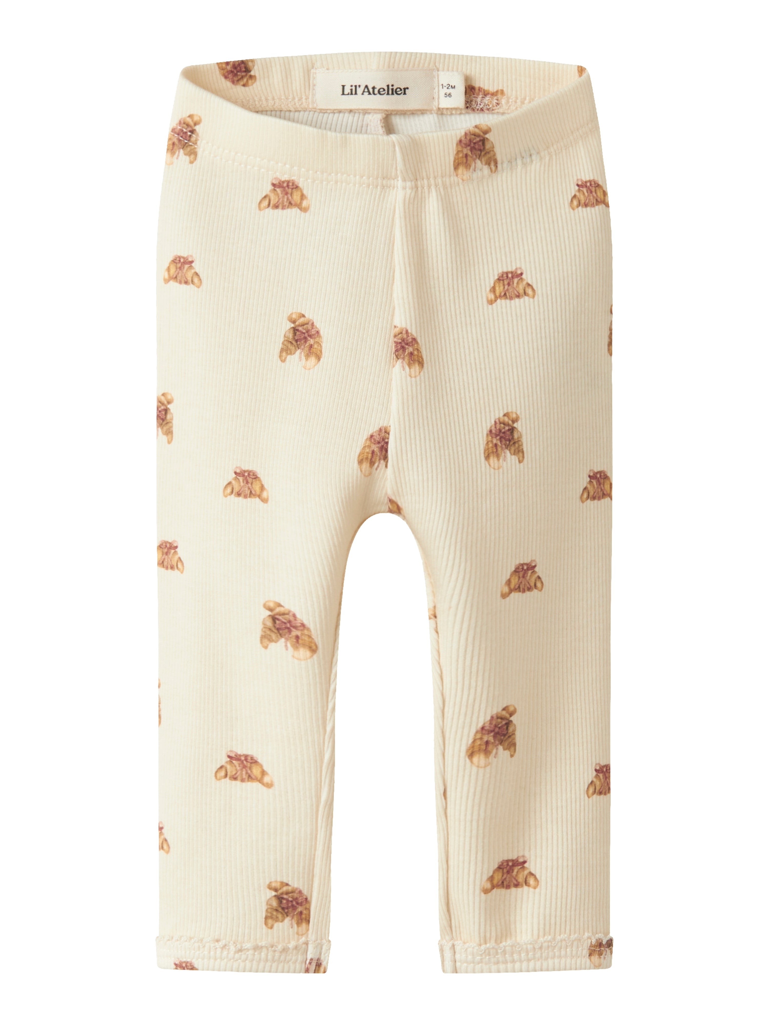 Lil Atelier Lavo Eki Leggings - Turtledove/Croissant