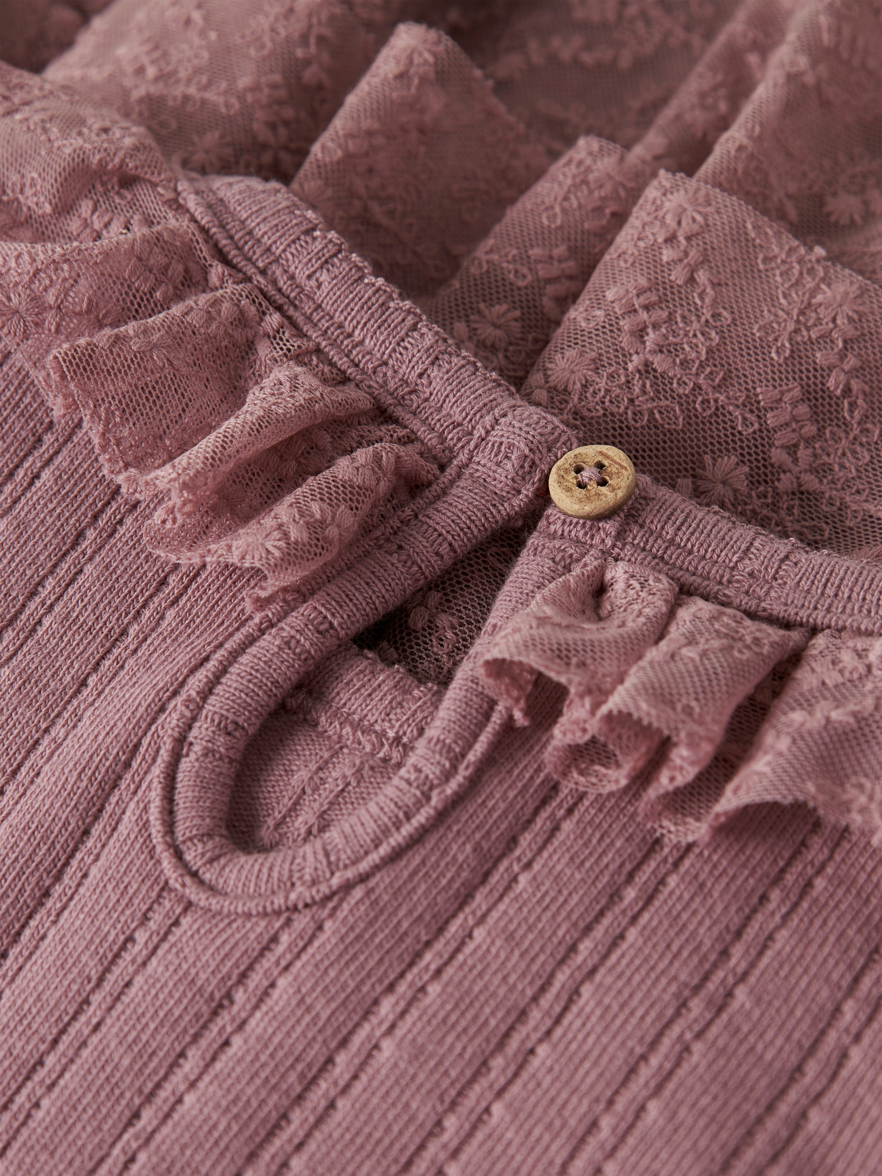 Lil Atelier Robelle LS Dress - Nostalgia Rose