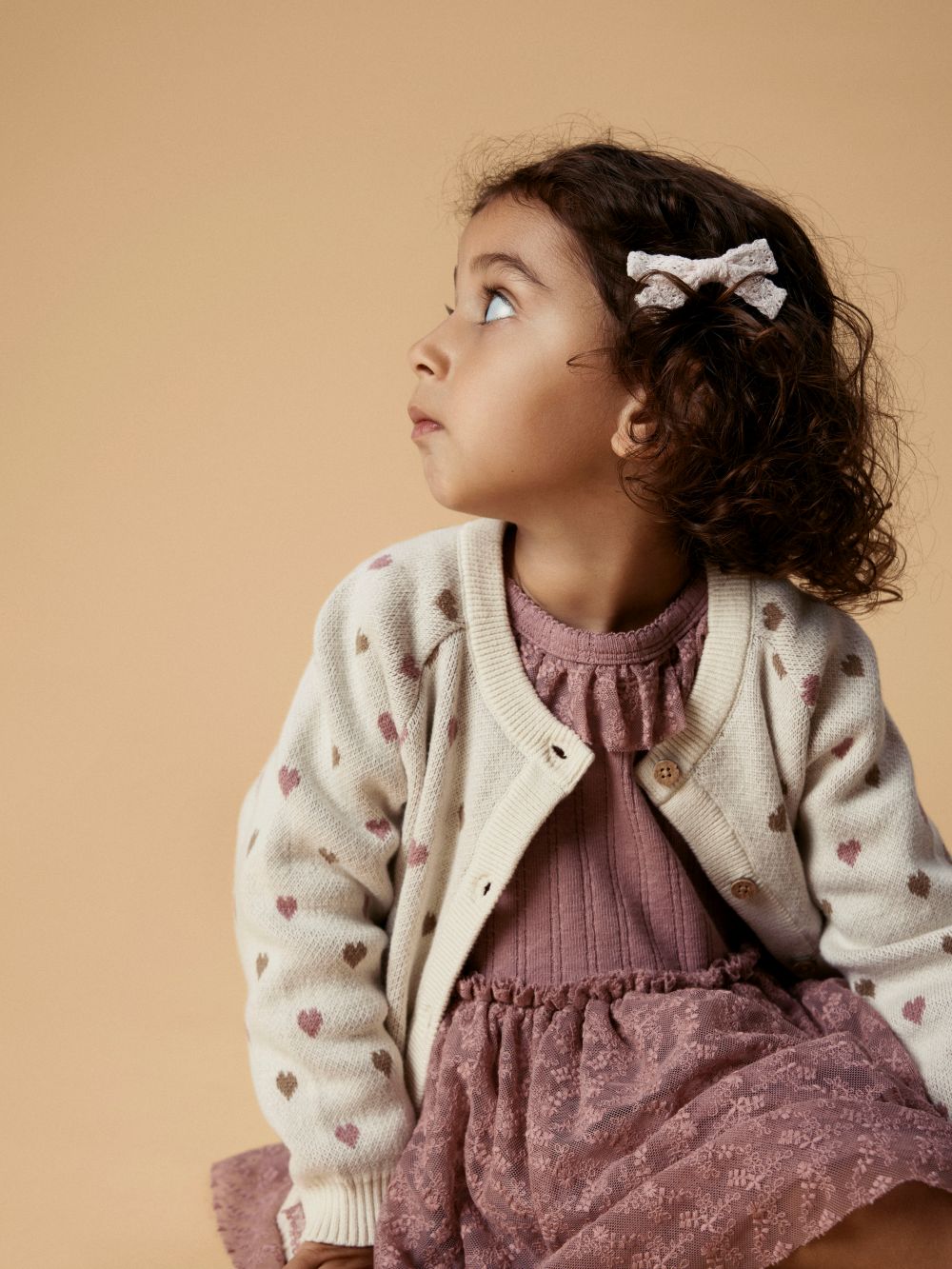 Lil Atelier Robelle LS Dress - Nostalgia Rose