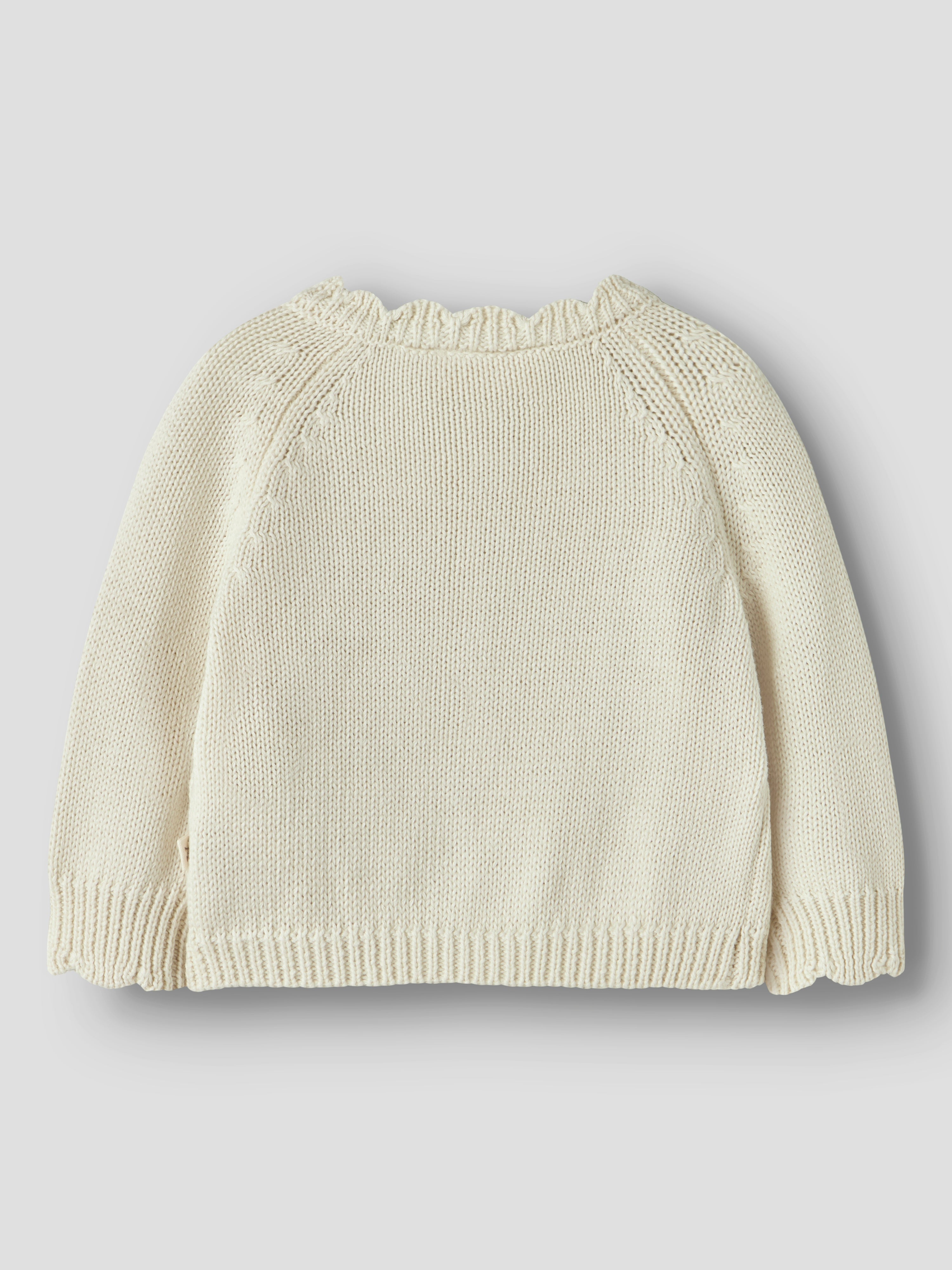 Lil Atelier Ramla LS Short Knit Cardigan - Turtledove