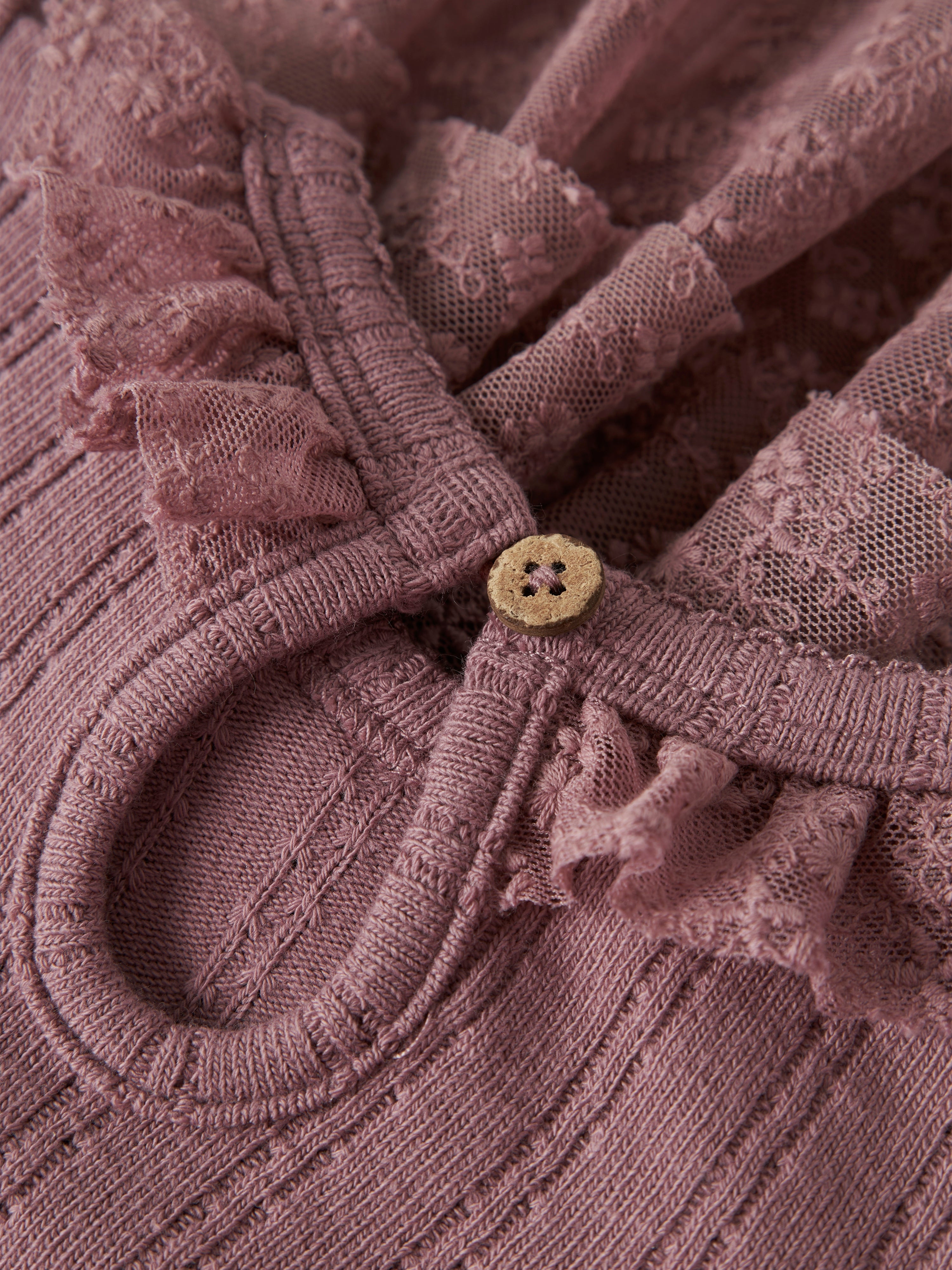 Lil Atelier Robelle LS Body Dress - Nostalgia Rose