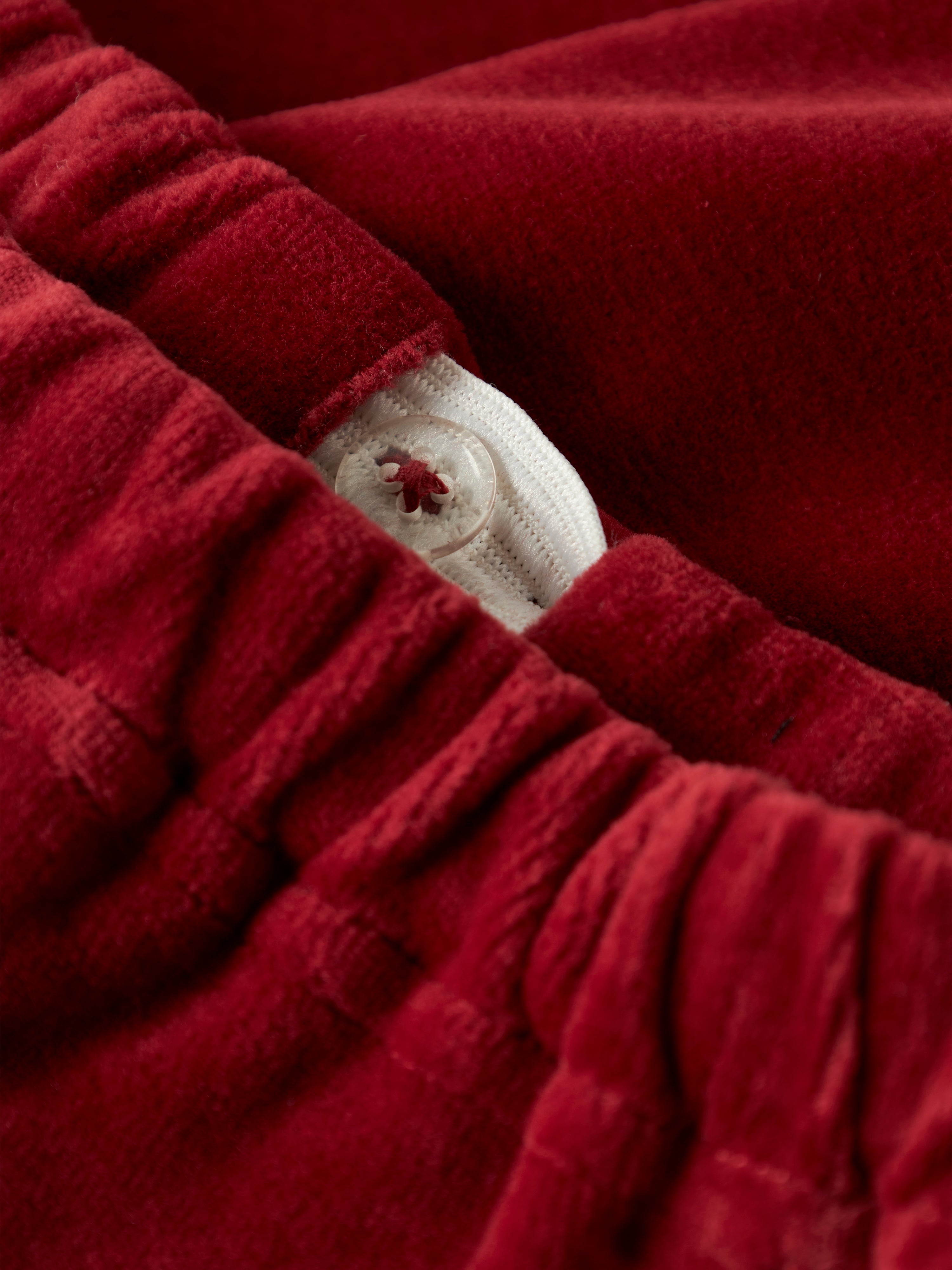 Lil Atelier Saga Sag Loose Pants - Red Dahlia