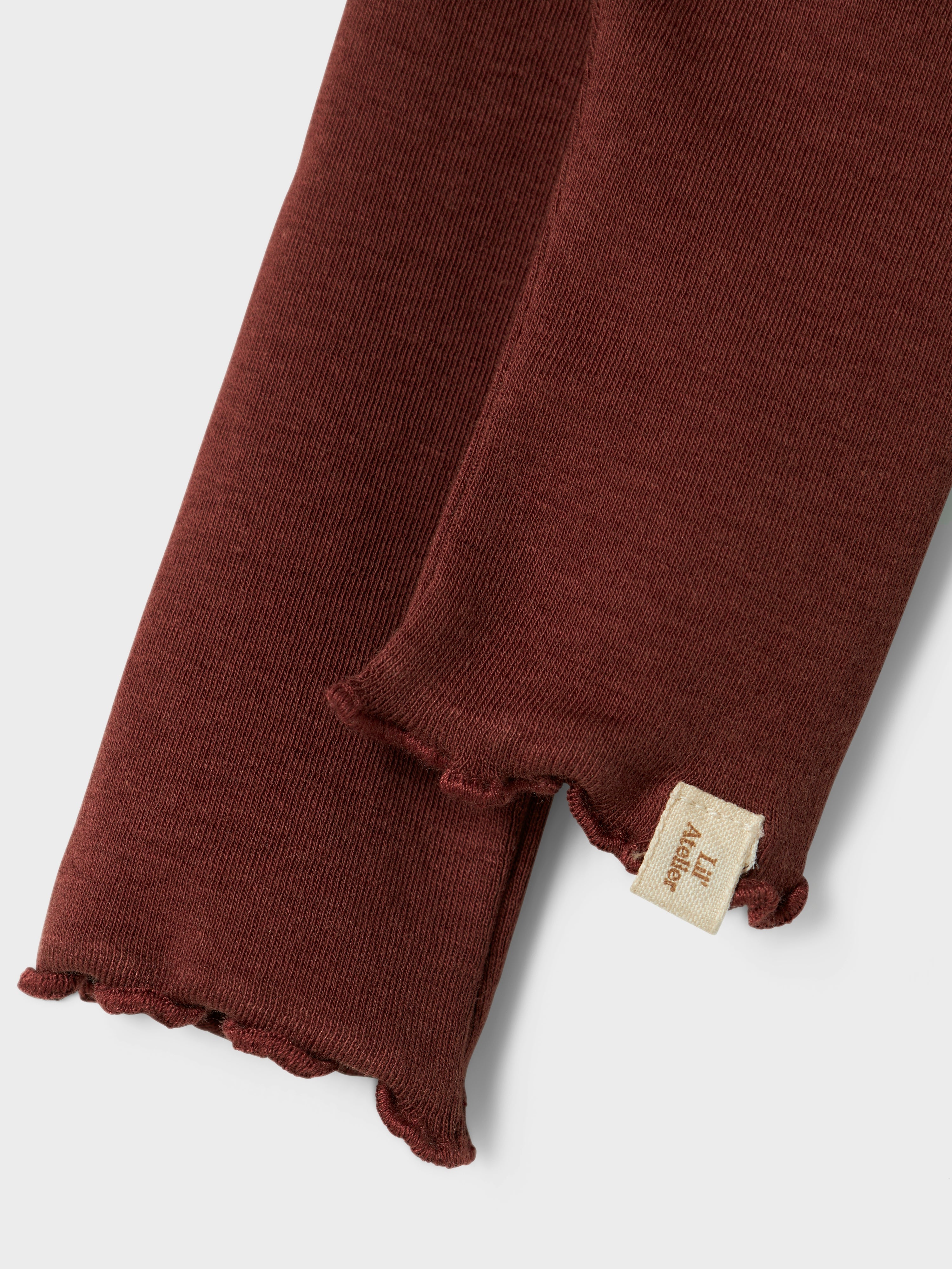 Lil Atelier Gayo Fia Slim Leggings - Hot Chocolate