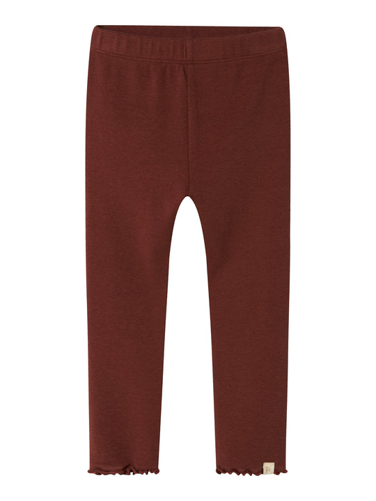 Lil Atelier Gayo Fia Slim Leggings - Hot Chocolate