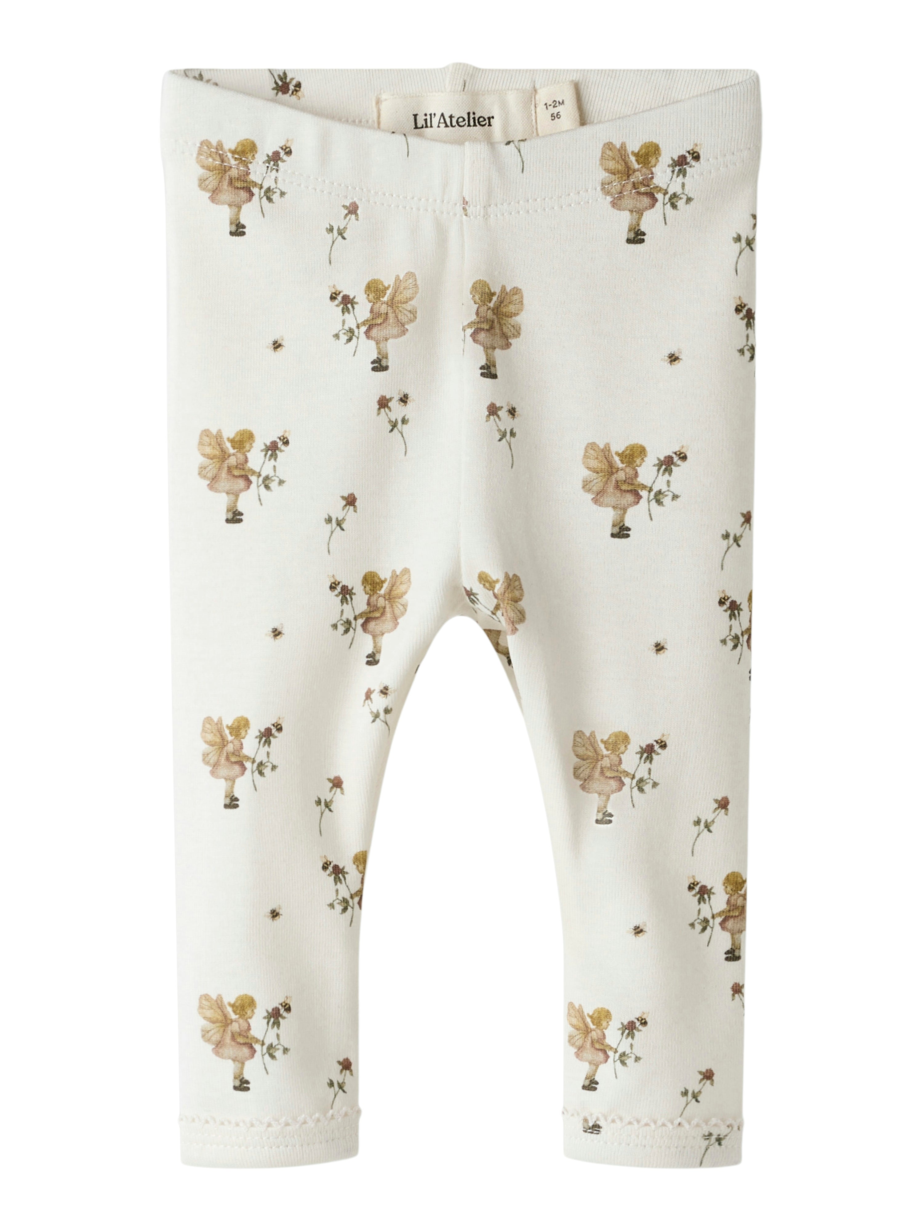 Lil Atelier Layo Sin Leggings - Coconut Milk