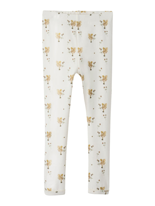 Lil Atelier Layo Sin Leggings - Coconut Milk