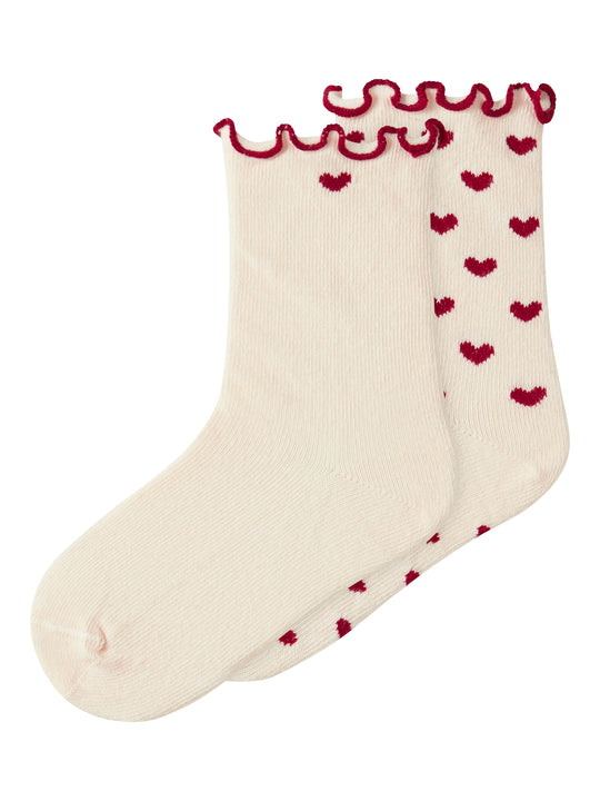 Lil Atelier Rosita 2 pack Socks - Turtledove