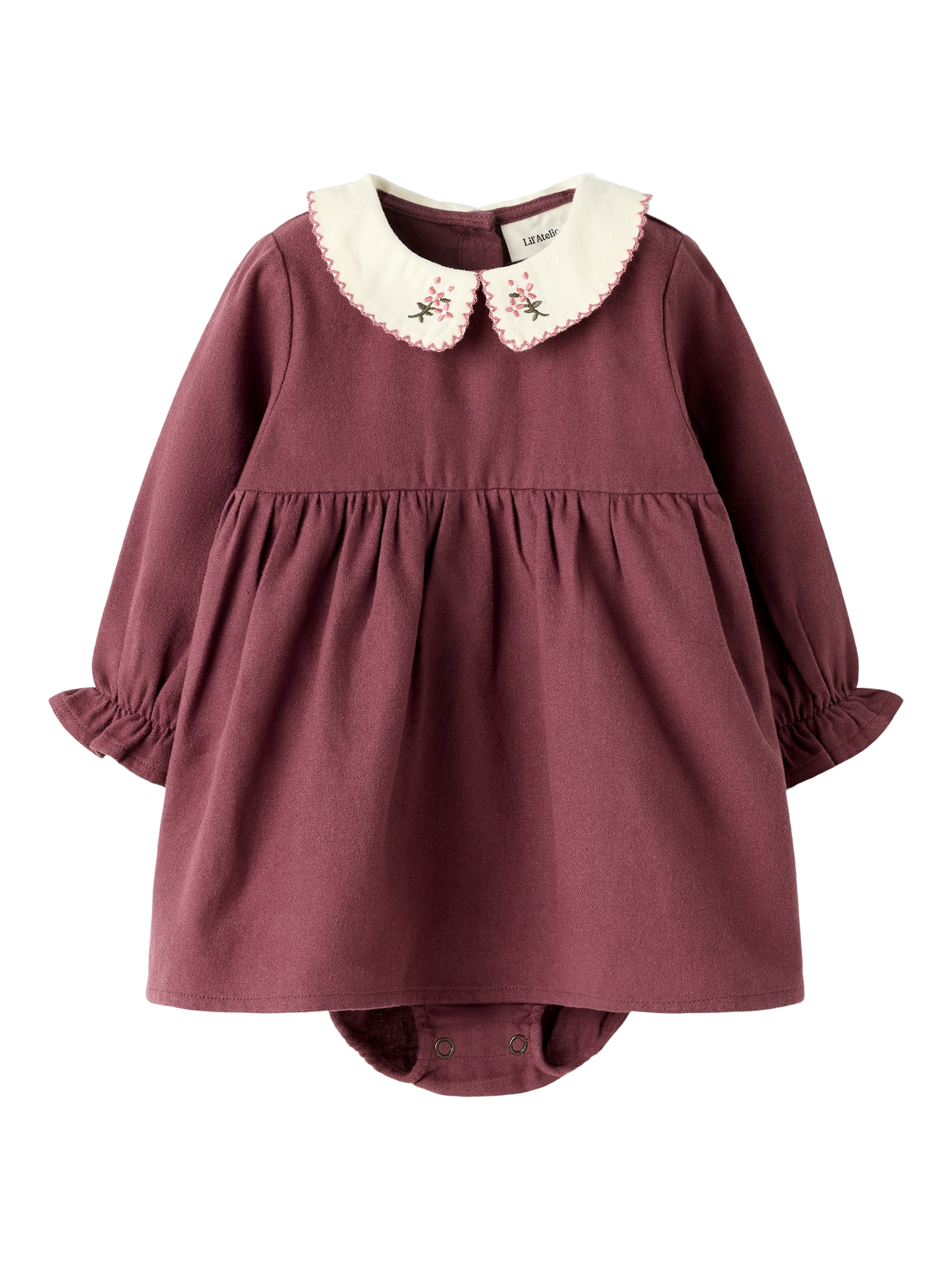 Lil Atelier Rebel LS Body Dress - Catawba Grape