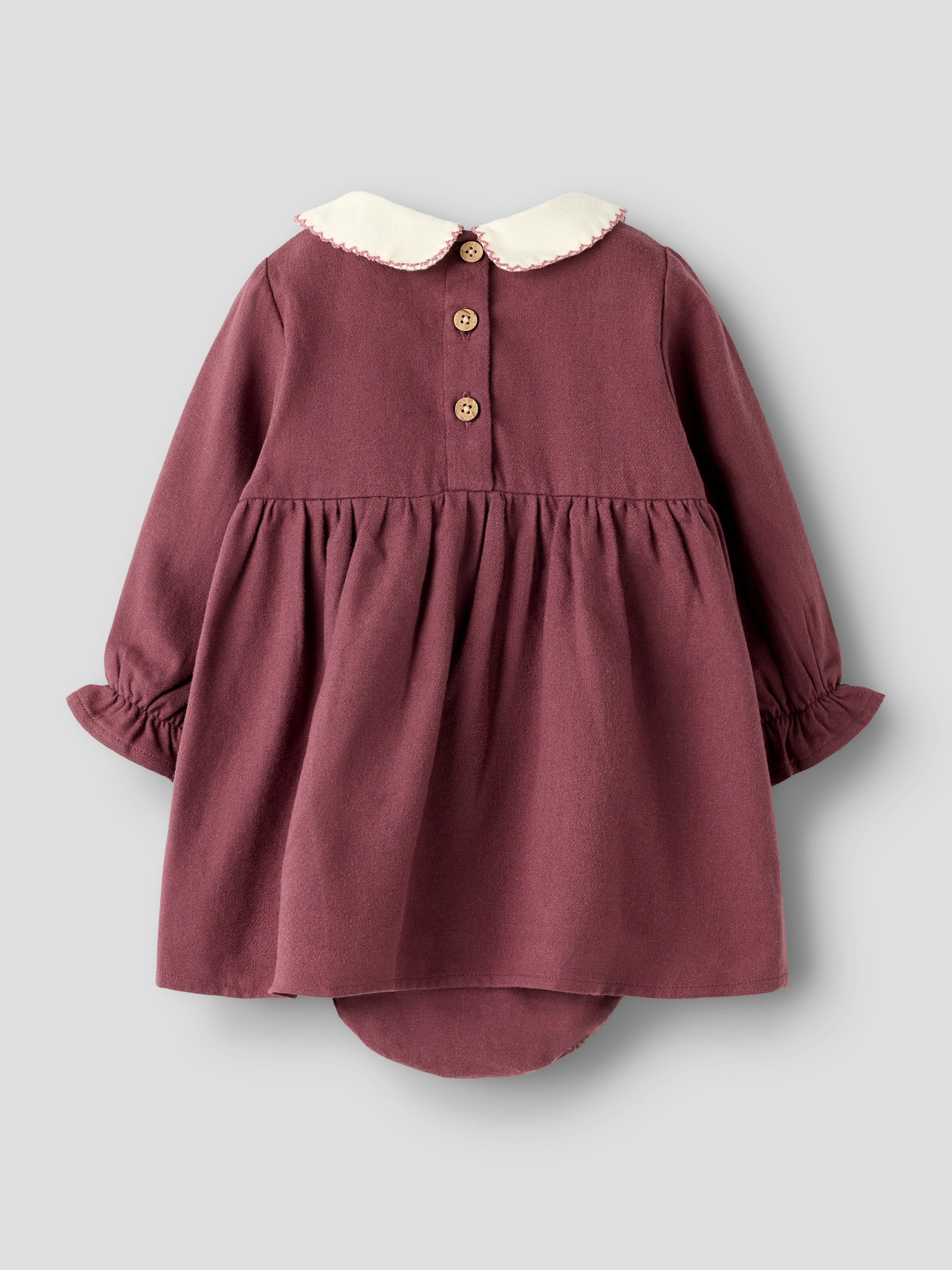 Lil Atelier Rebel LS Body Dress - Catawba Grape