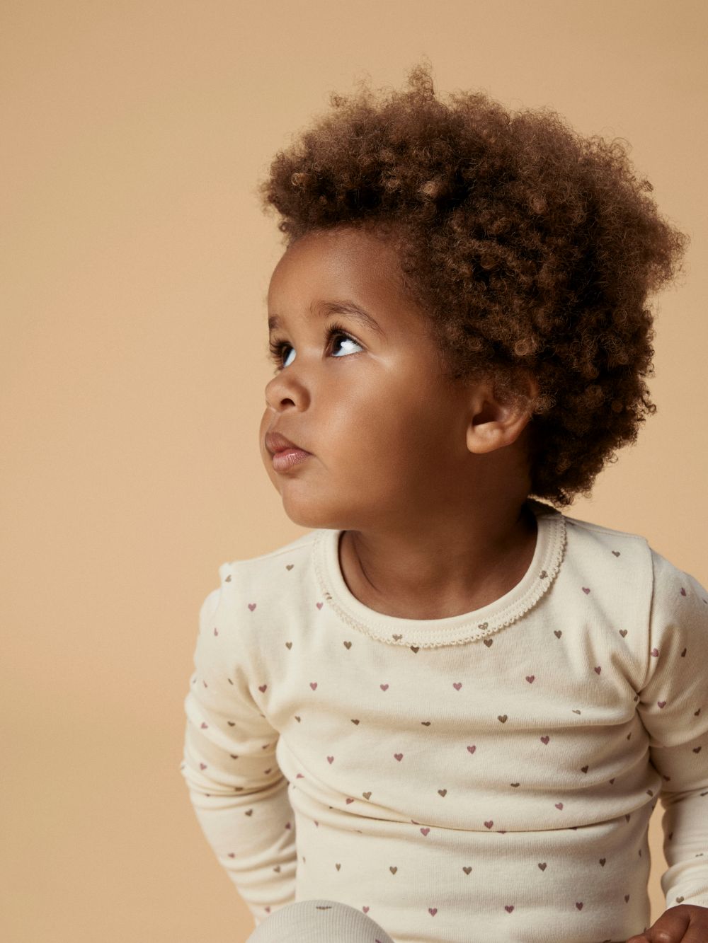 Lil Atelier Lalo Tig LS Slim Top - Turtledove/Heart