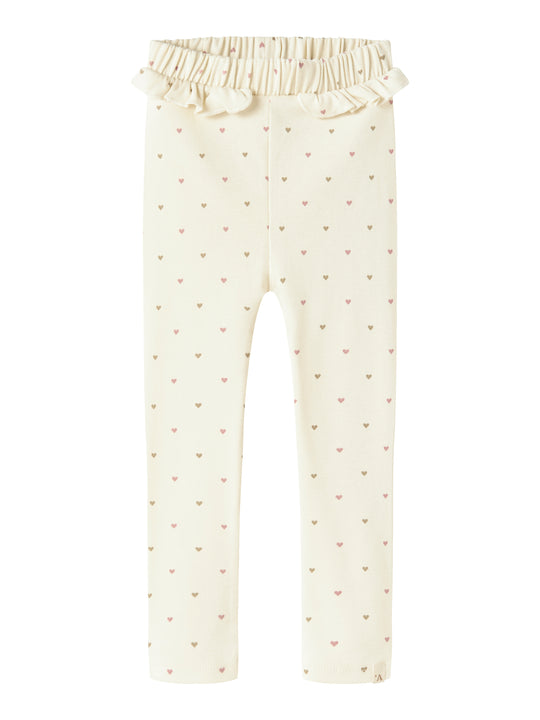 Lil Atelier Lalo Tai Leggings - Turtledove/Heart
