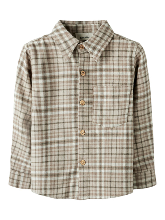 Lil Atelier Rebel LS Shirt - Sepia Tint