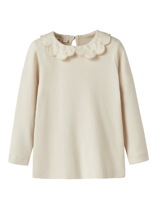 Lil Atelier Fundo LS Slim Top - Turtledove