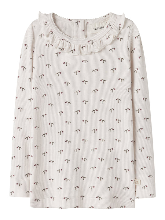 Lil Atelier Gago Kis Slim Top - Almost Mauve/Tulip