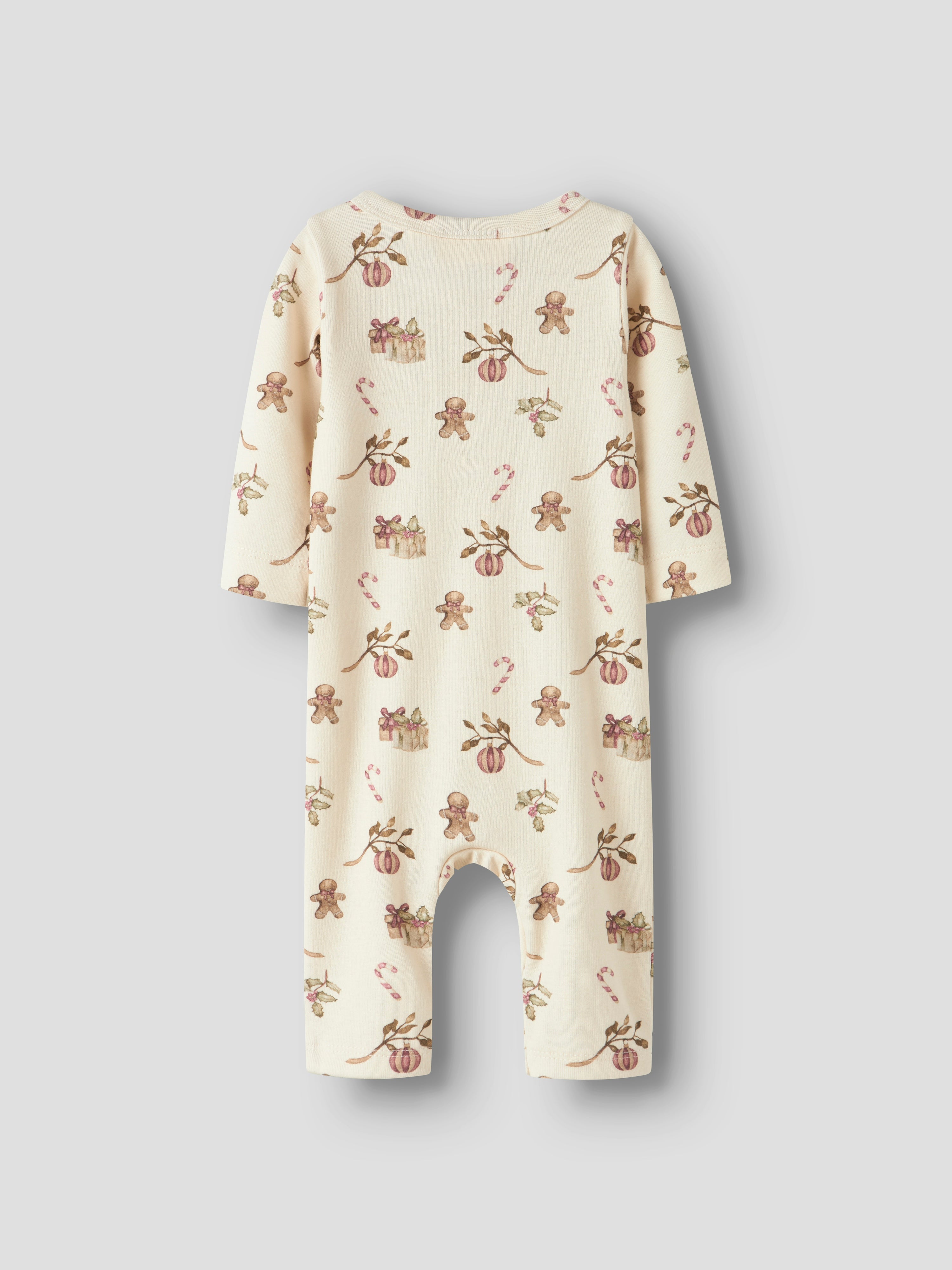 Lil Atelier Layo Gip LS Slim Suit - Turtledove/Christmas