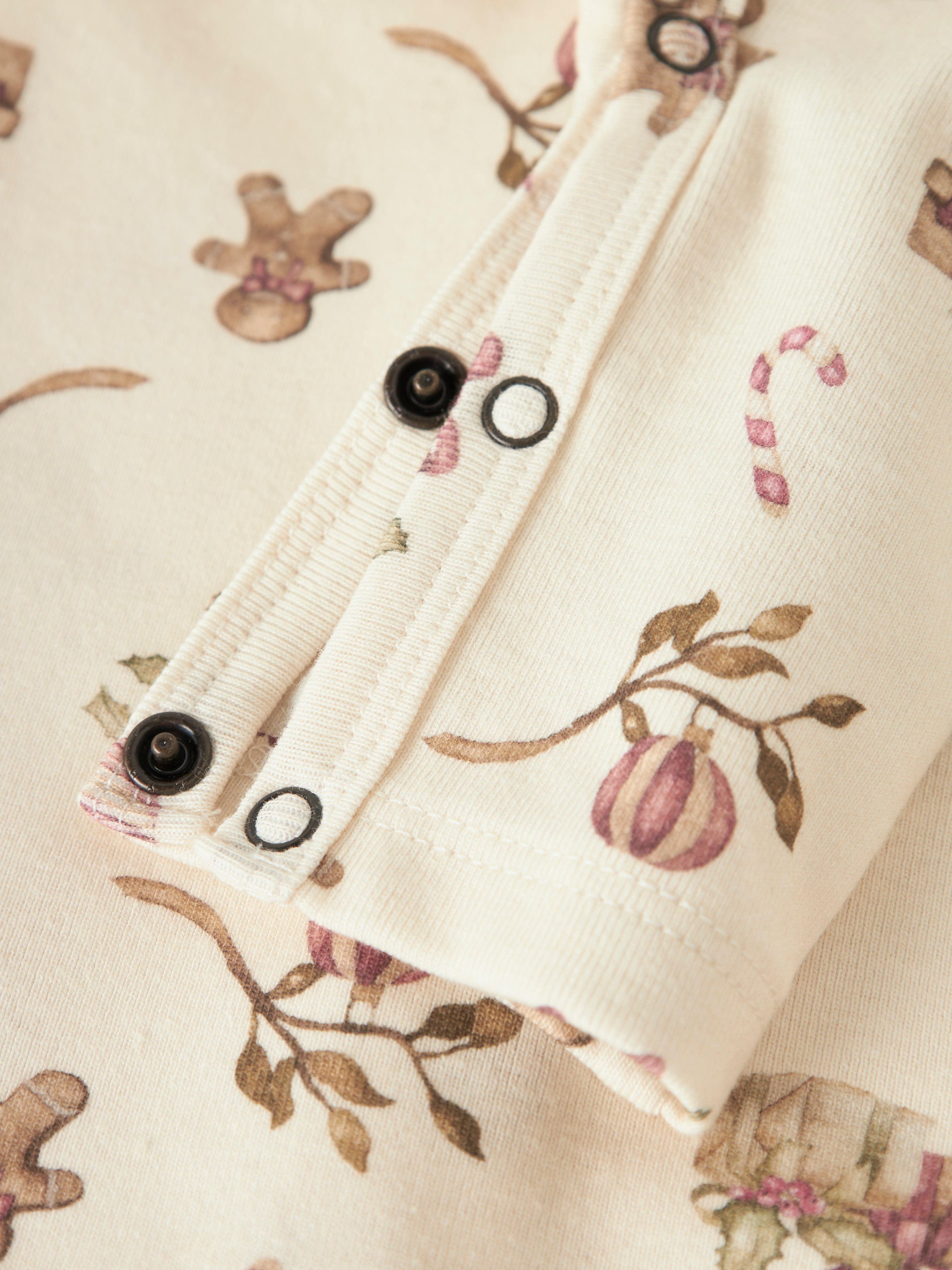 Lil Atelier Layo Gip LS Slim Suit - Turtledove/Christmas