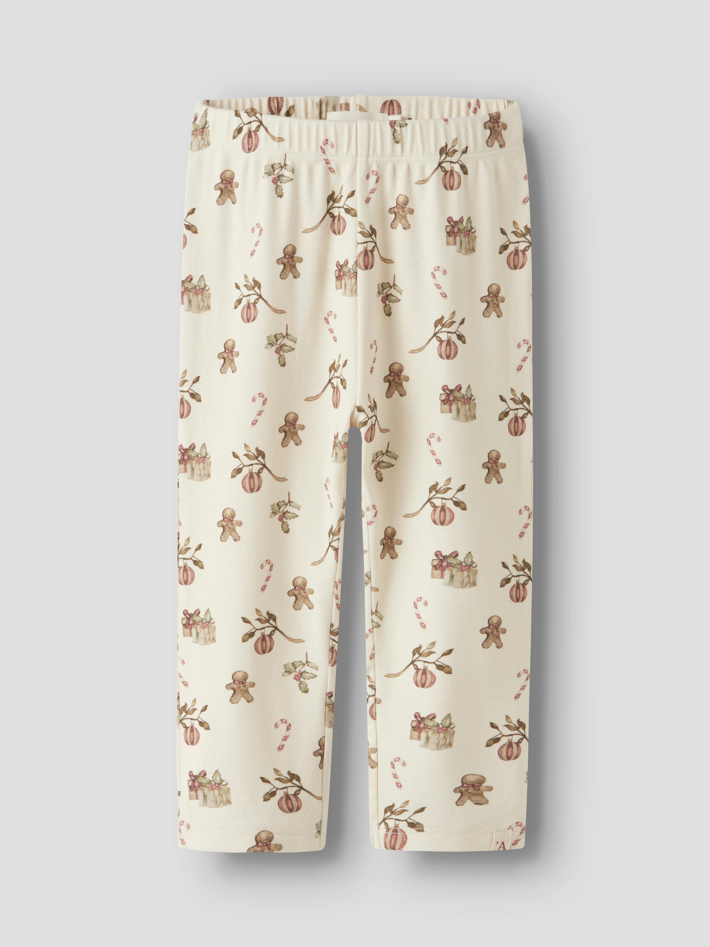 Lil Atelier Layo Git LS Nightset - Turtledove/Christmas