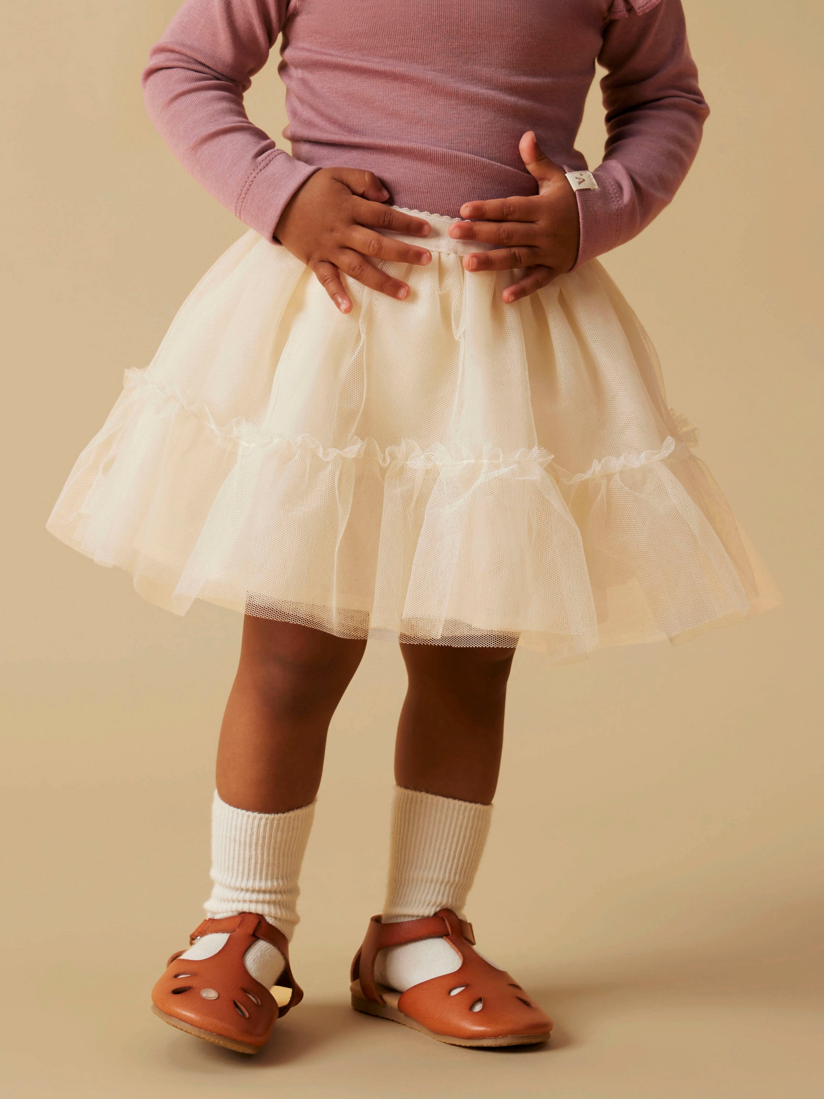 Lil Atelier Sarina Tulle Skirt Bloomers - Pistachio Shell