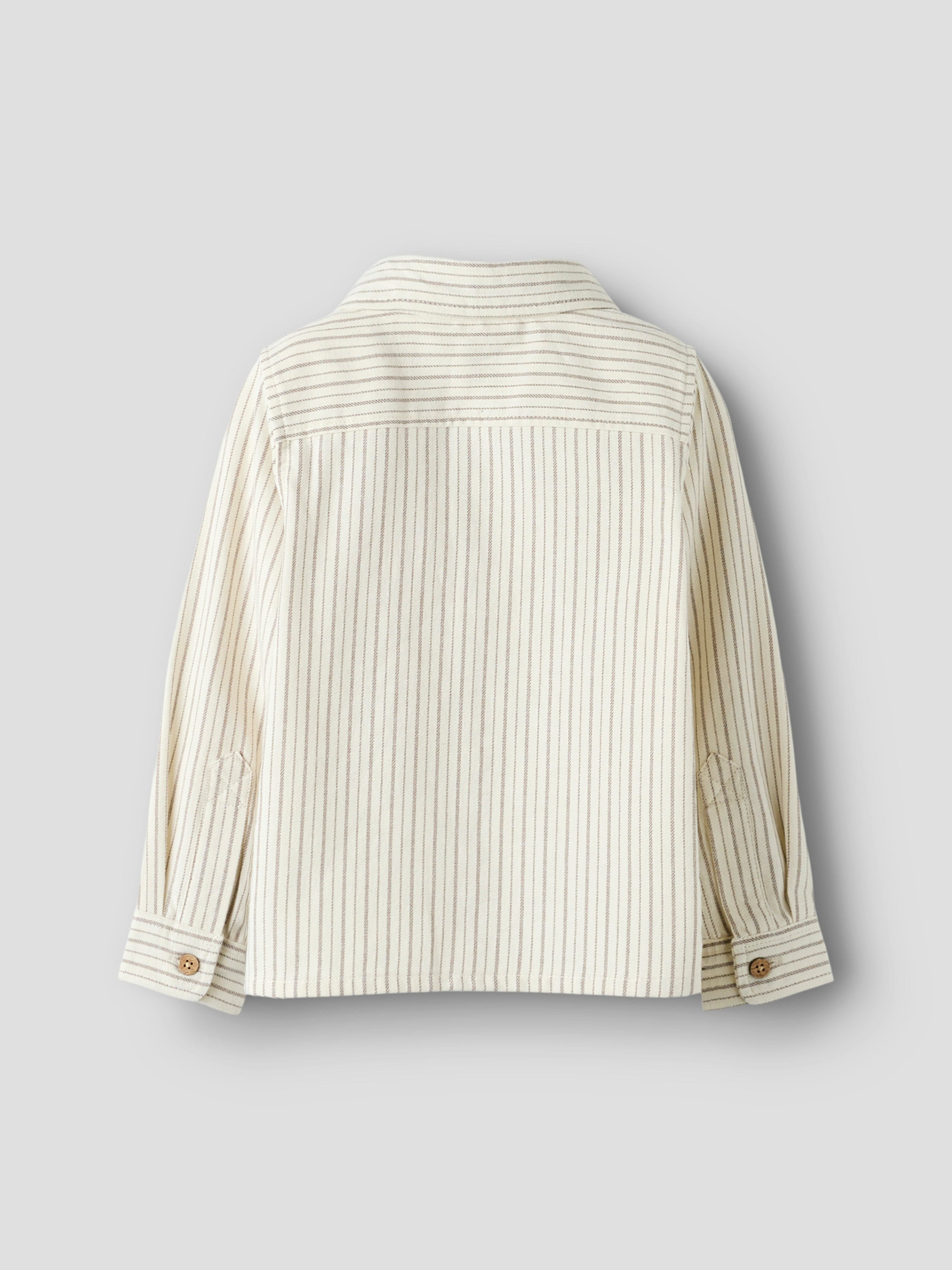 Lil Atelier Felixo LS Shirt - Turtledove/Sepia Tint
