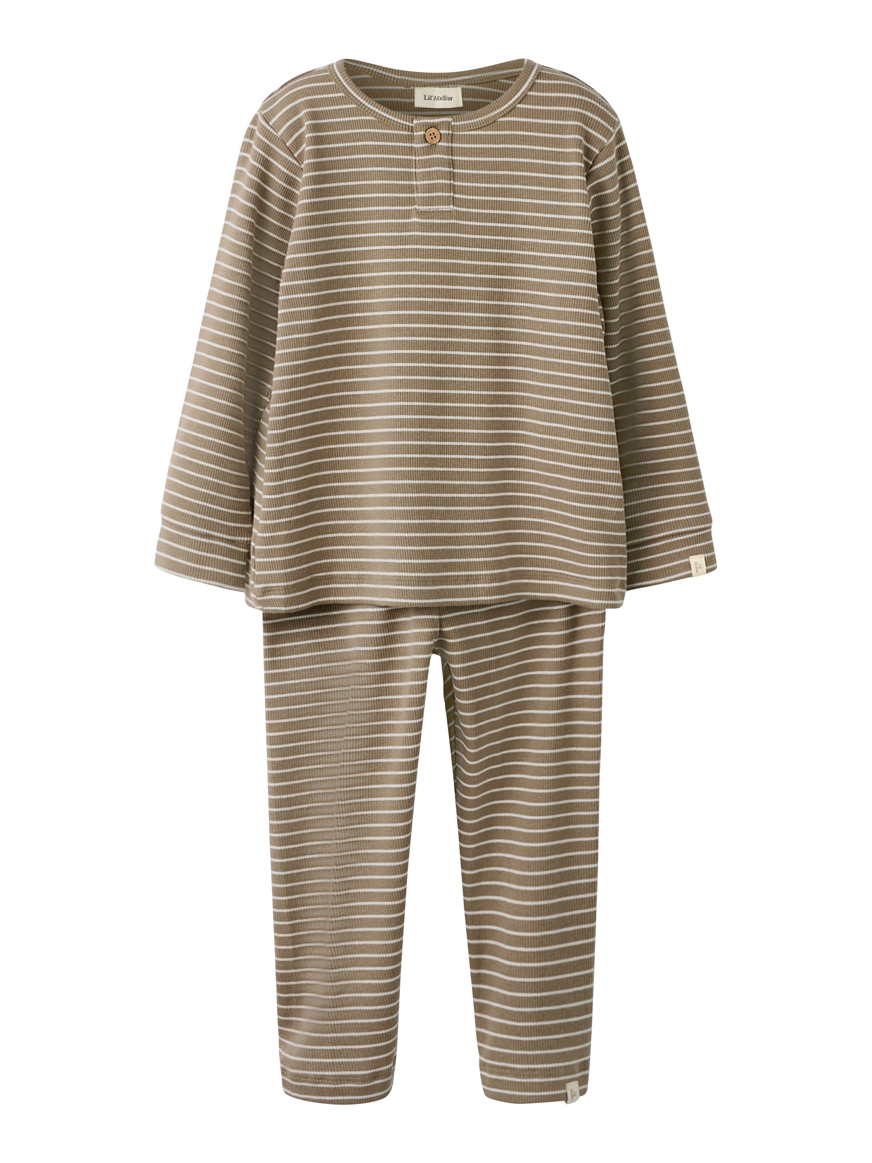 Lil Atelier Gago LS Nightset - Sepia Tint/Turtledove
