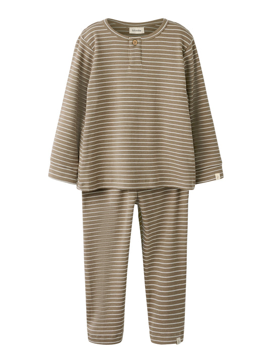 Lil Atelier Gago LS Nightset - Sepia Tint/Turtledove