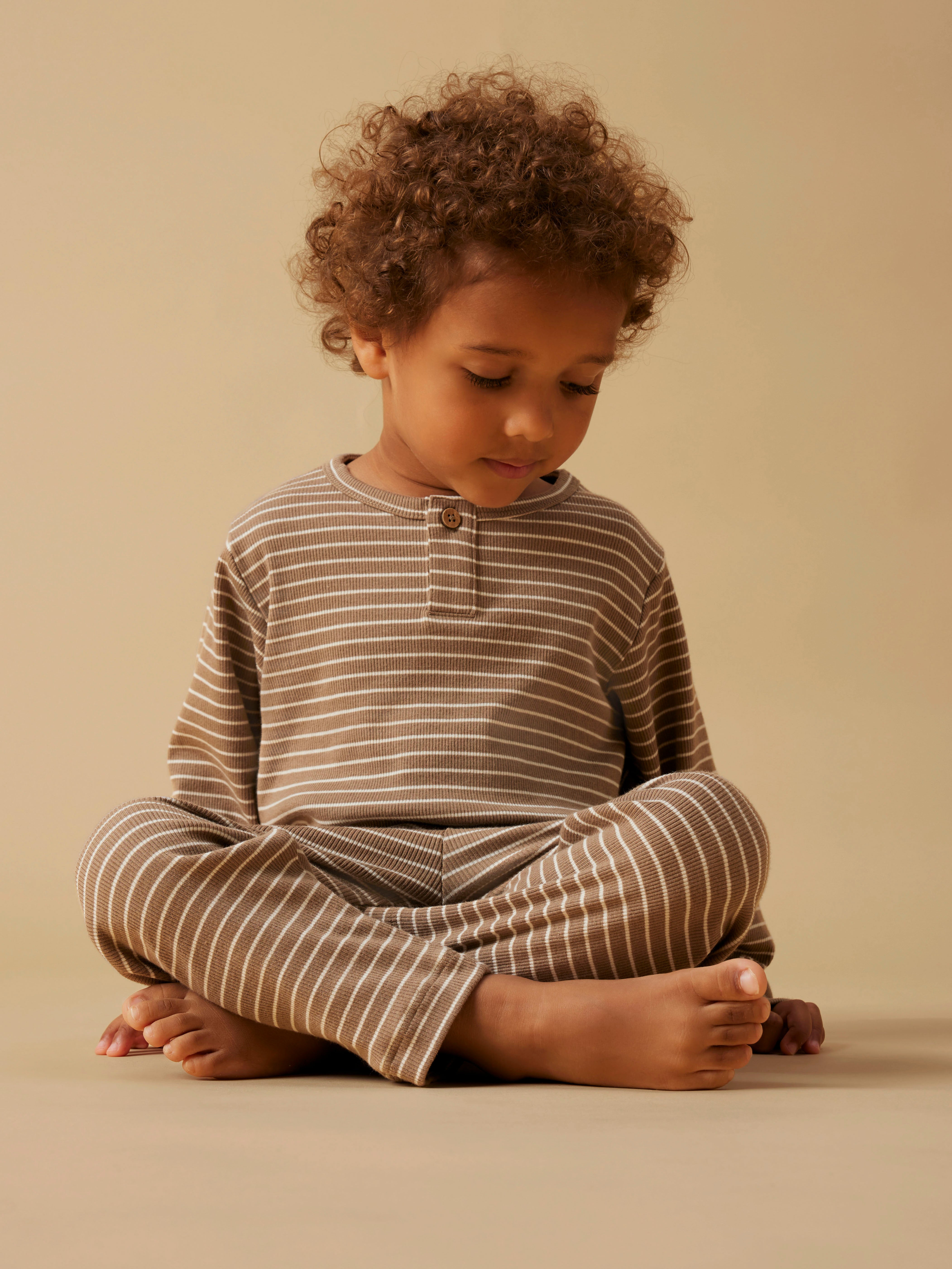 Lil Atelier Gago LS Nightset - Sepia Tint/Turtledove