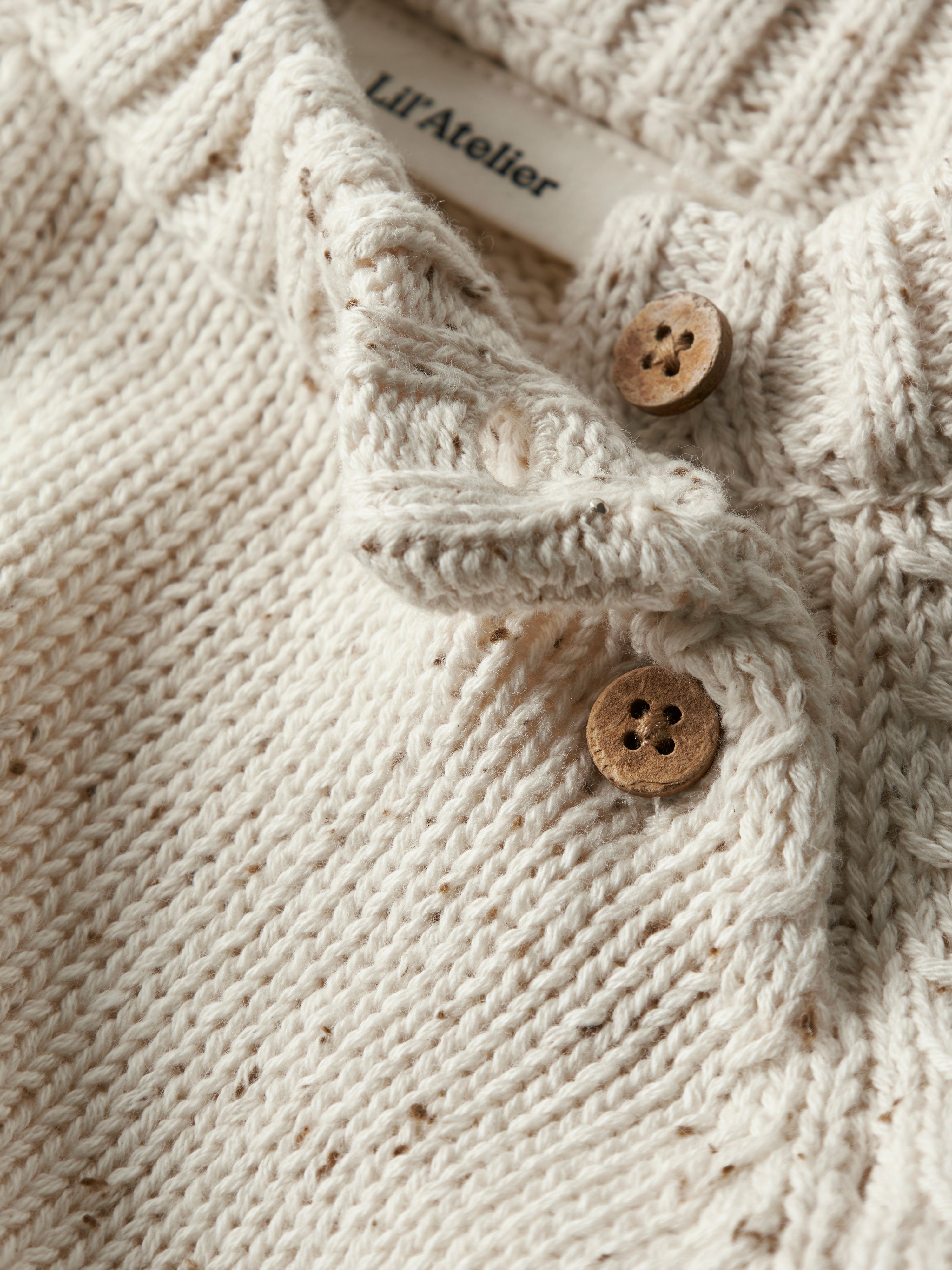 Lil Atelier Galto Fak LS Knit - Turtledove