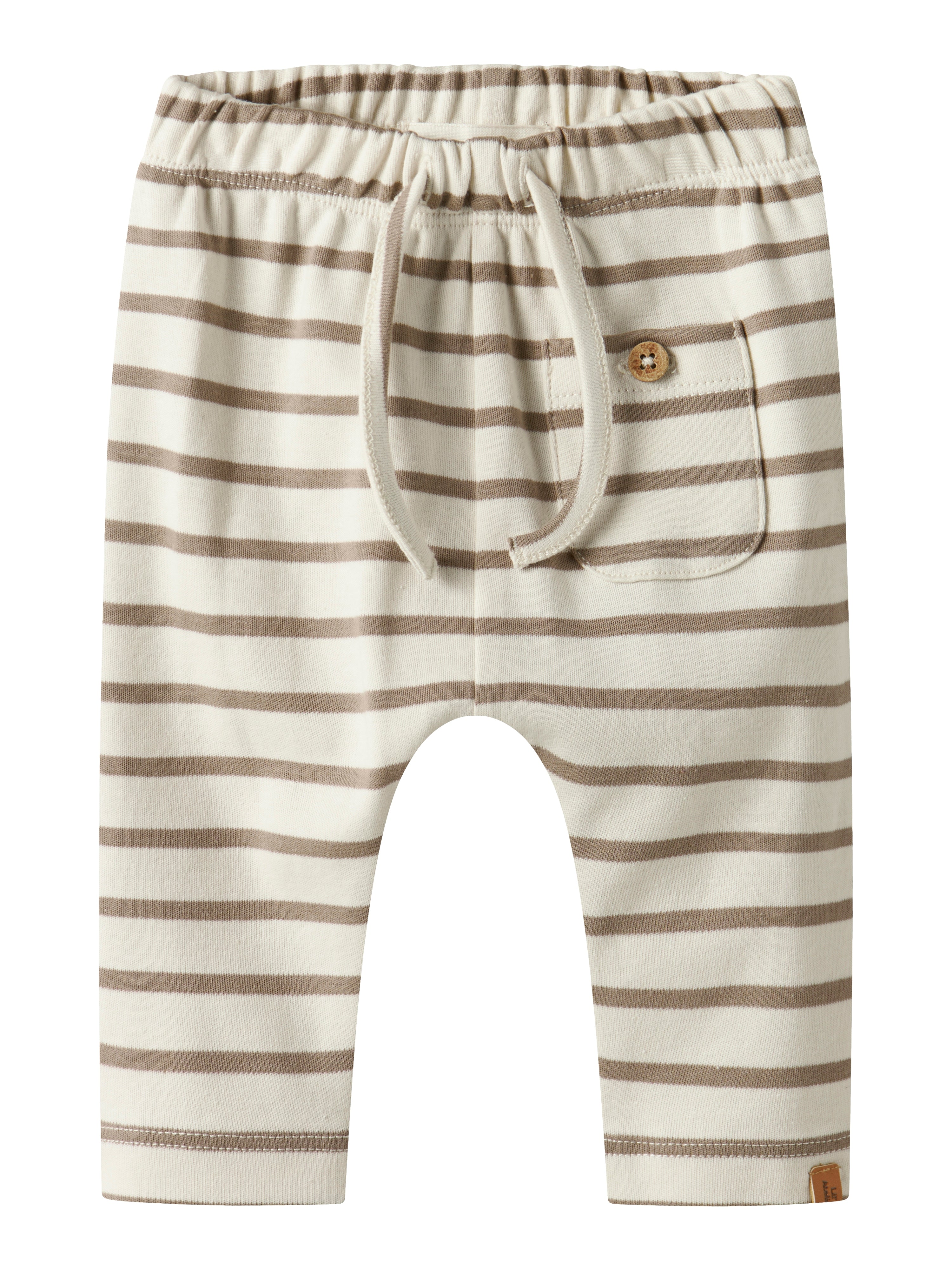 Lil Atelier Limia Nob Loose Pants - Turtledove/Sepia Tint