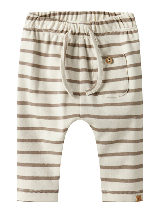 Lil Atelier Limia Nob Loose Pants - Turtledove/Sepia Tint
