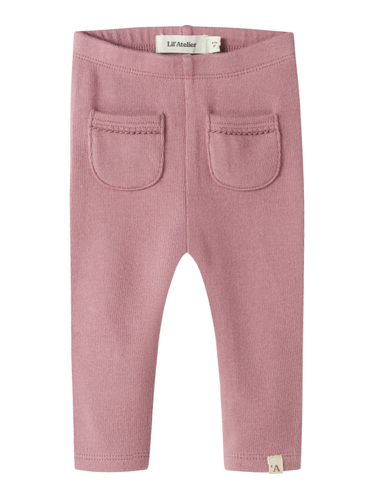 Lil Atelier Thora Huk Slim Leggings - Nostalgia Rose