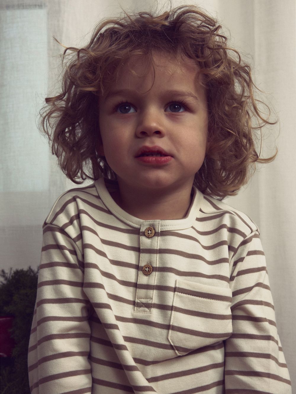 Lil Atelier Limia Nob LS Loose Top - Turtledove/Sepia Tint