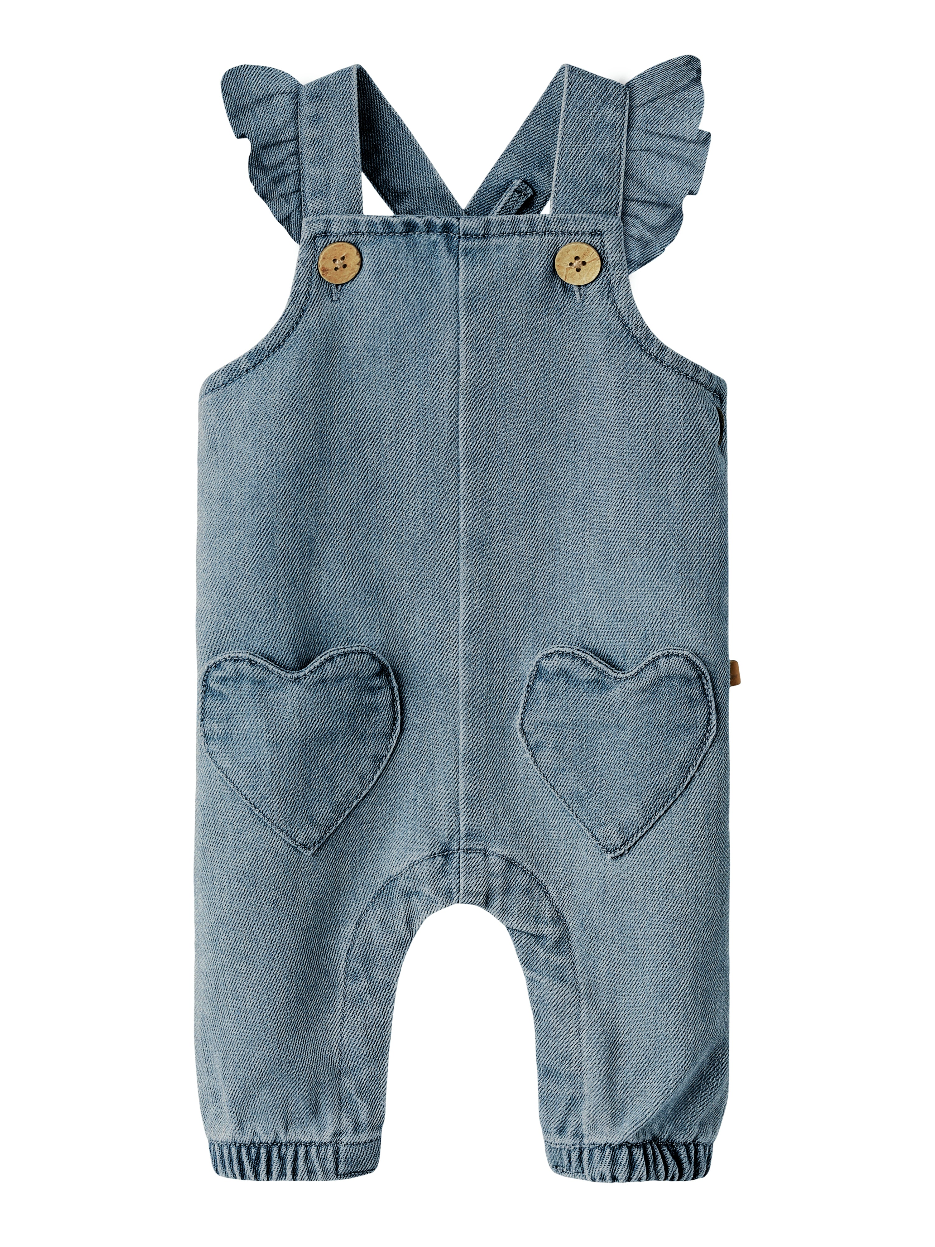 Lil Atelier Lulia Loose Overall - Medium Blue Denim
