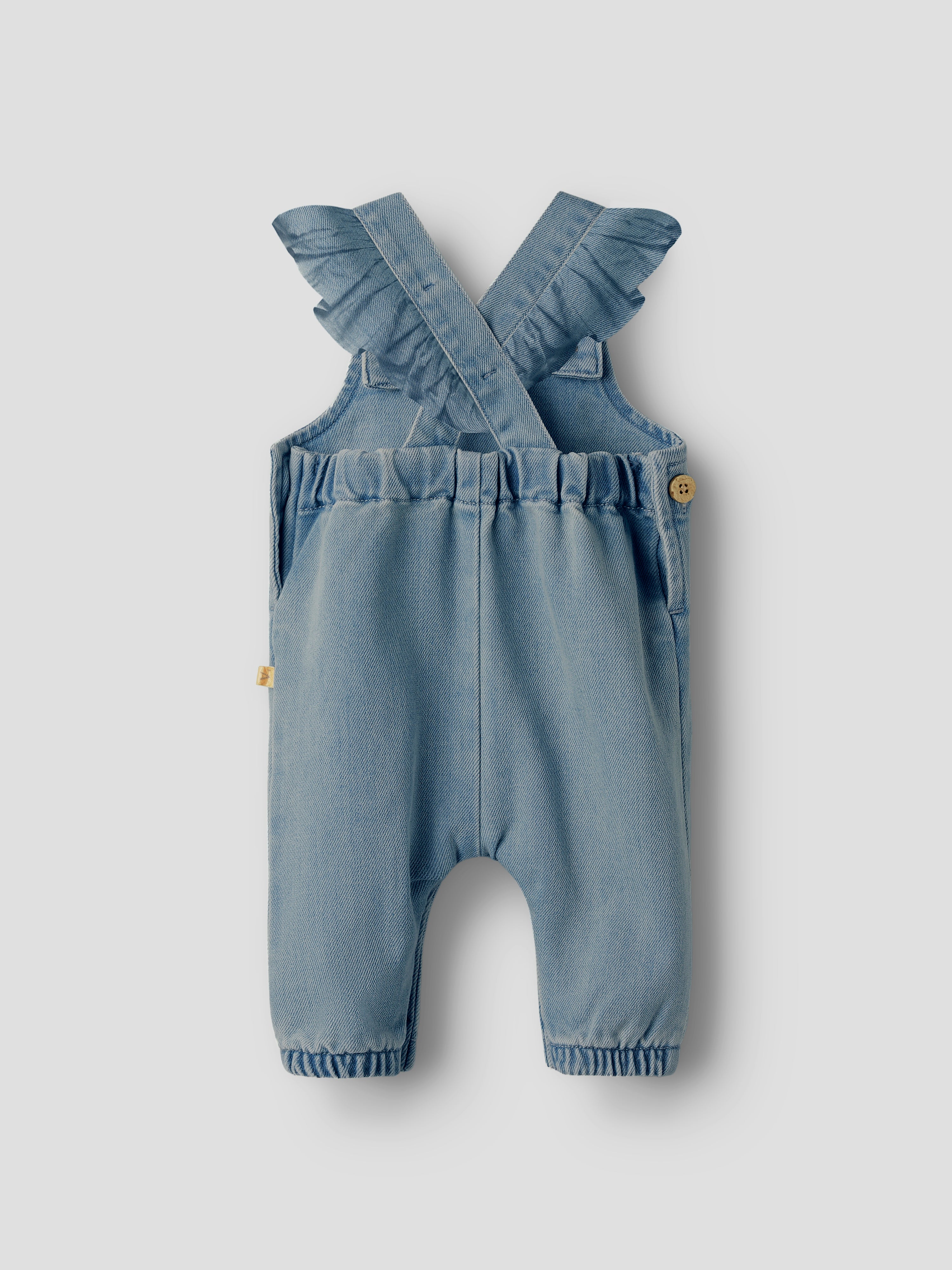 Lil Atelier Lulia Loose Overall - Medium Blue Denim