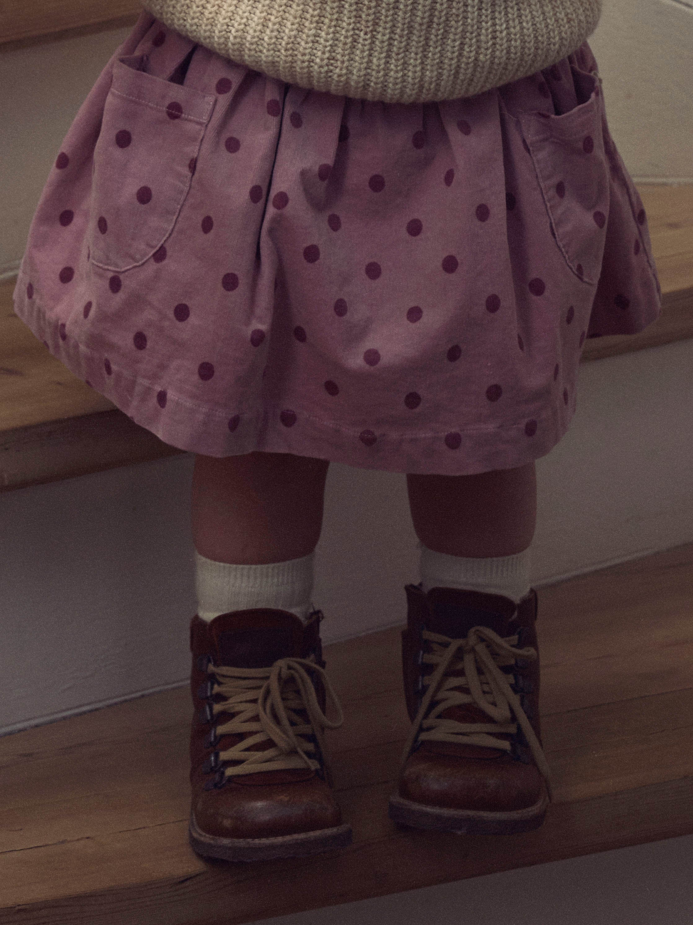 Lil Atelier Somba Loose Cord Skirt - Violet Ice