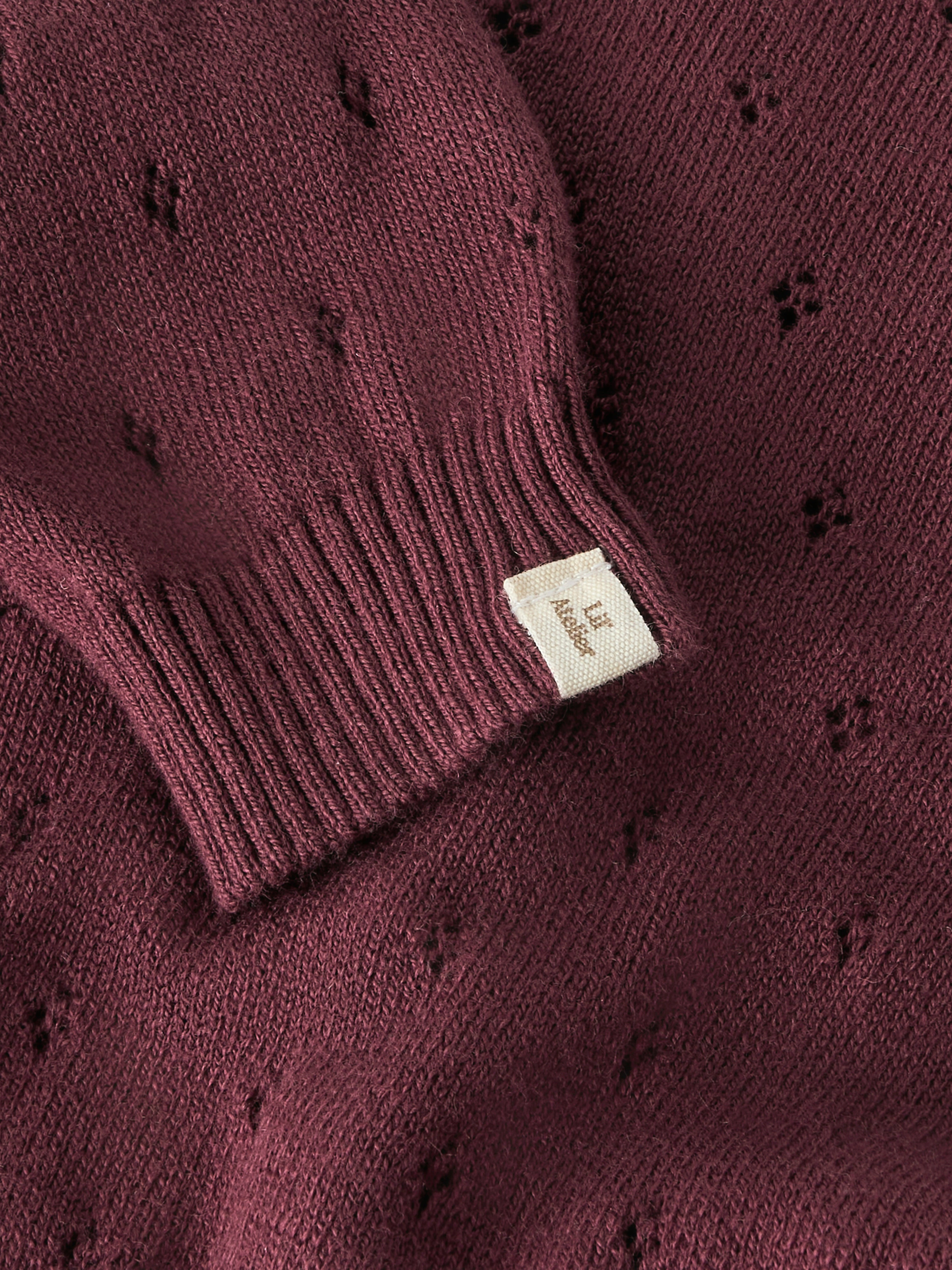 Lil Atelier Nimi LS Knit Cardigan - Catawba Grape