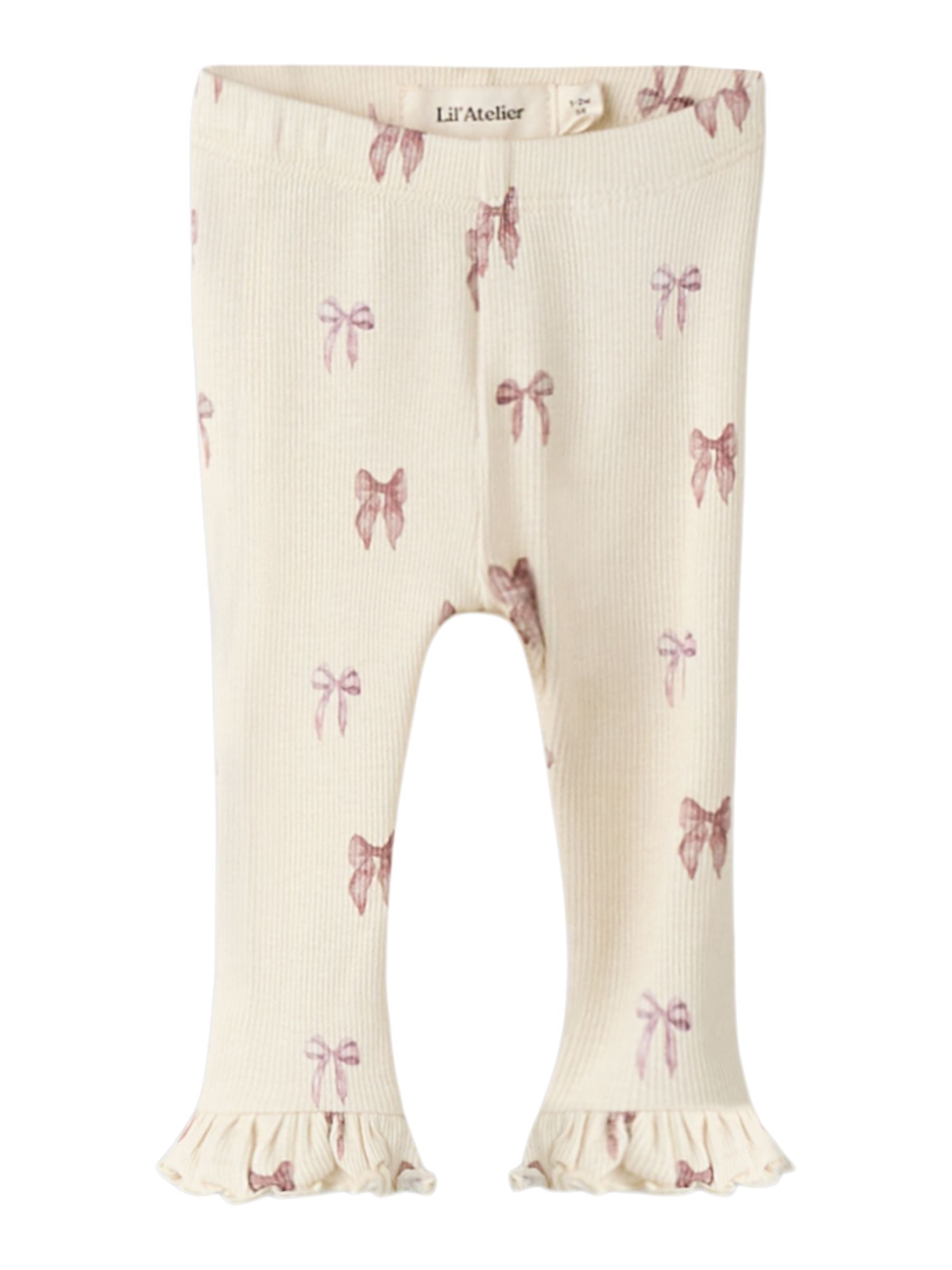 Lil Atelier Gavo Eka Legging - Turtledove/Bow