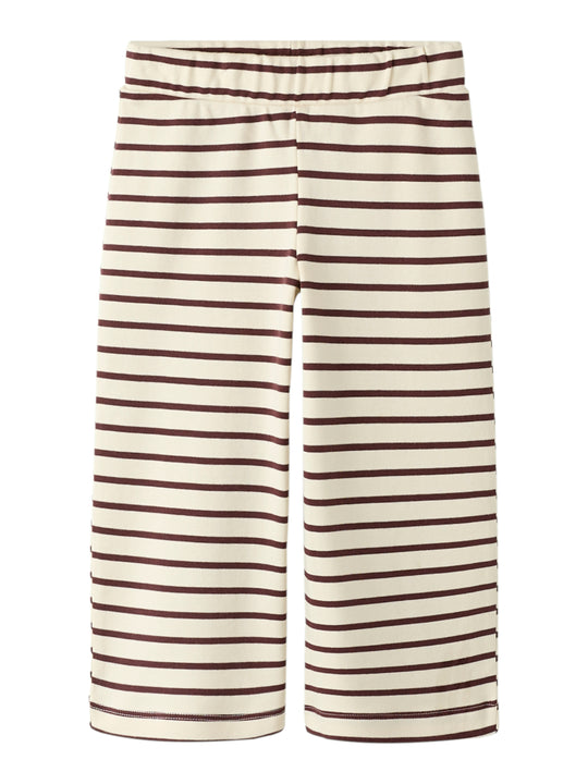 Lil Atelier Limia Wide Pants - Turtledove/Catawba Grape