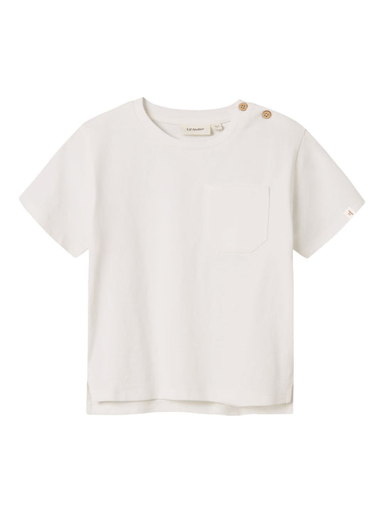 Lil Atelier Dolan SS Loose Top - Coconut Milk
