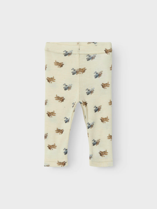 Lil Atelier Nalu Wool Leggings - Turtledove