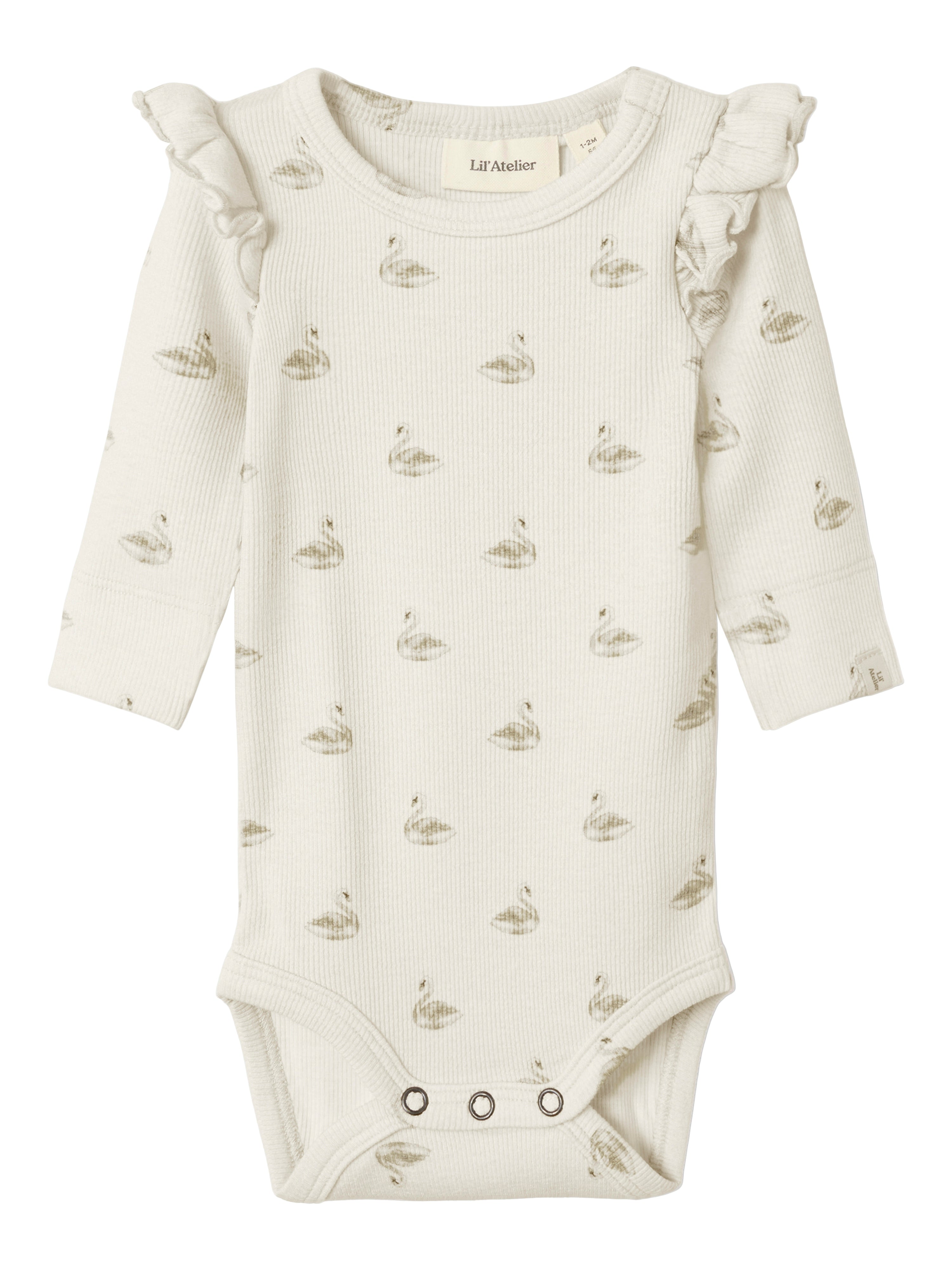 Lil Atelier Gavo Eko Slim Body NOOS - Pastel Parchment/Swan