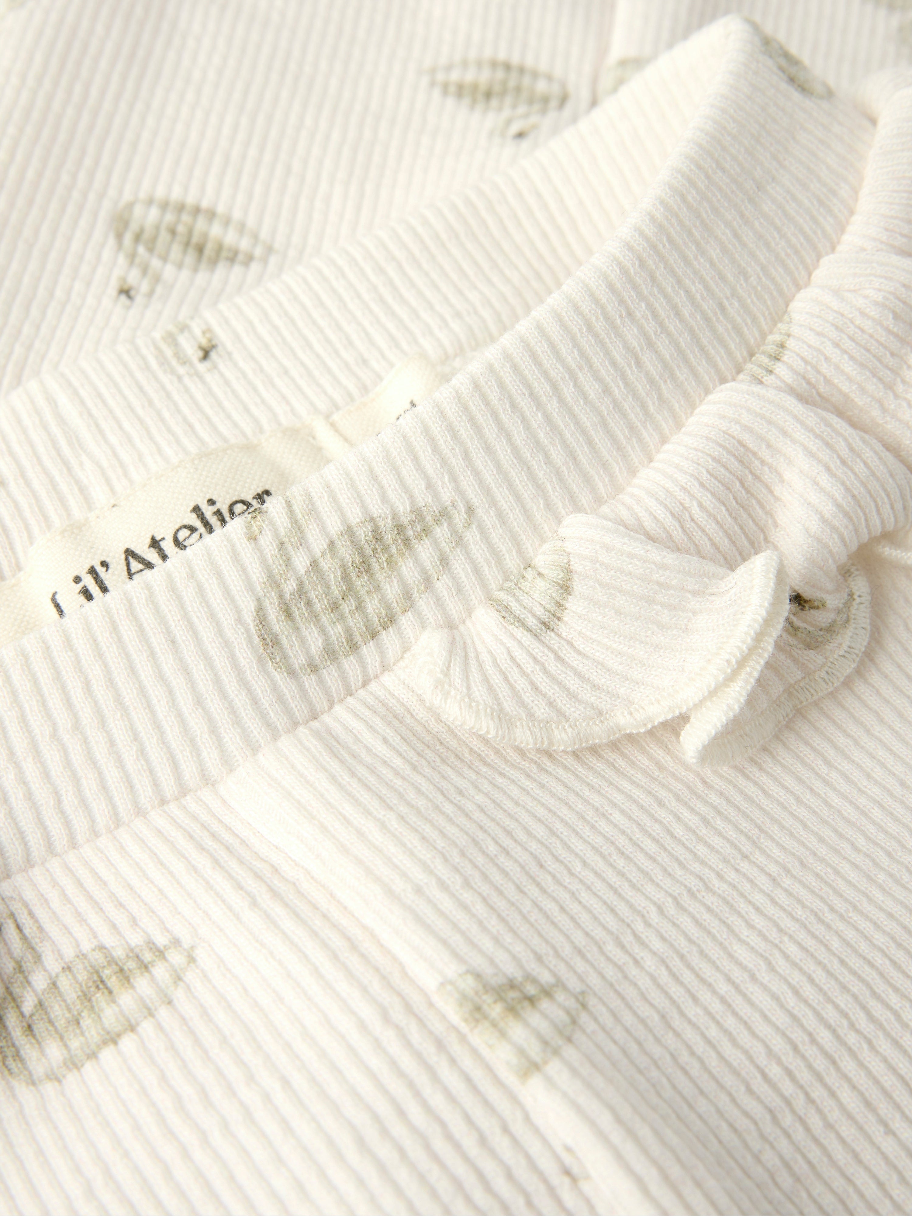 Lil Atelier Gavo Efi Slim Leggings NOOS - Pastel Parchment/Swan