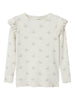 Lil Atelier Gavo Eko Slim Top NOOS - Pastel Parchment/Swan