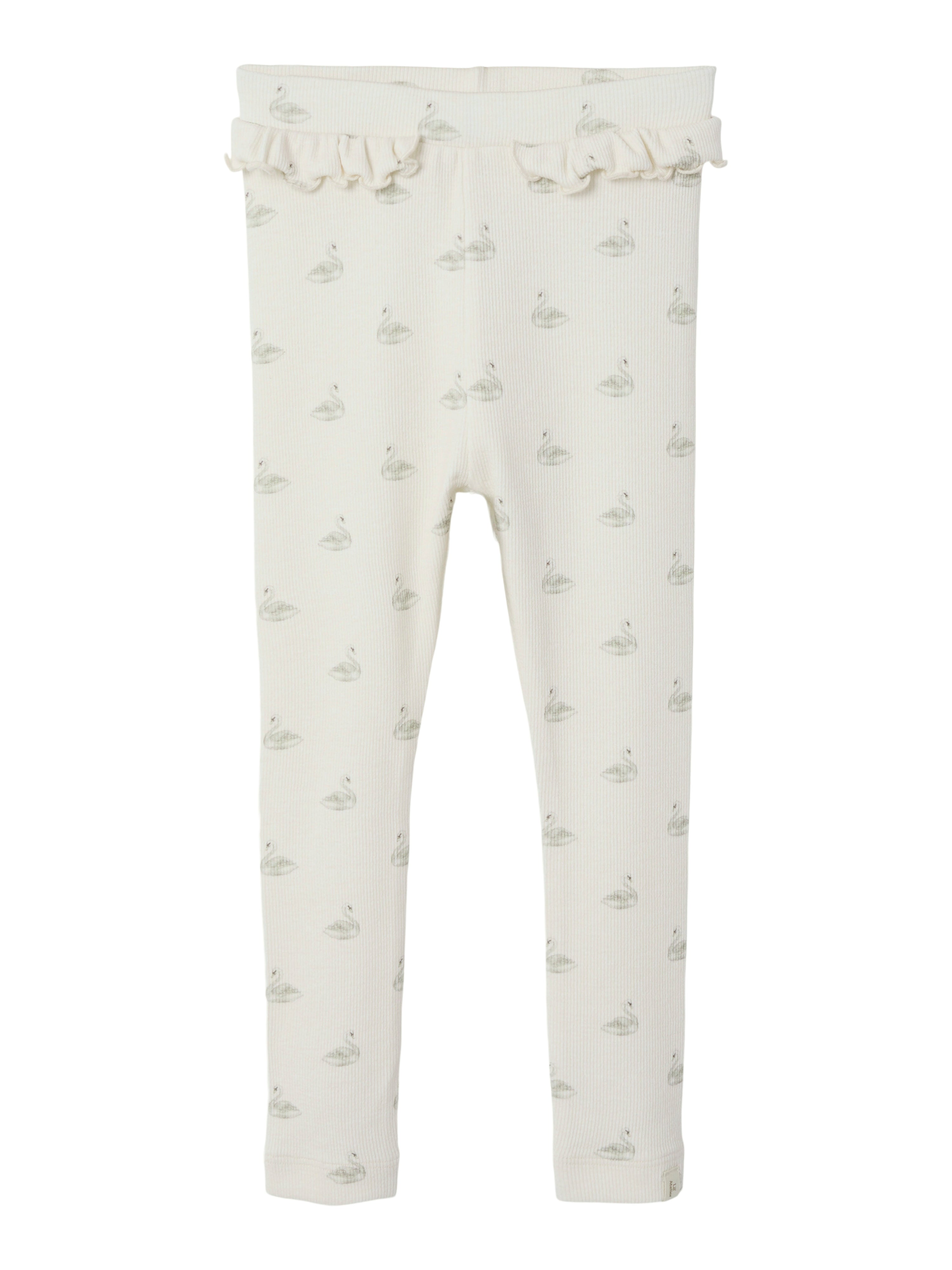 Lil Atelier Gavo Efi Slim Leggings NOOS - Pastel Parchment/Swan