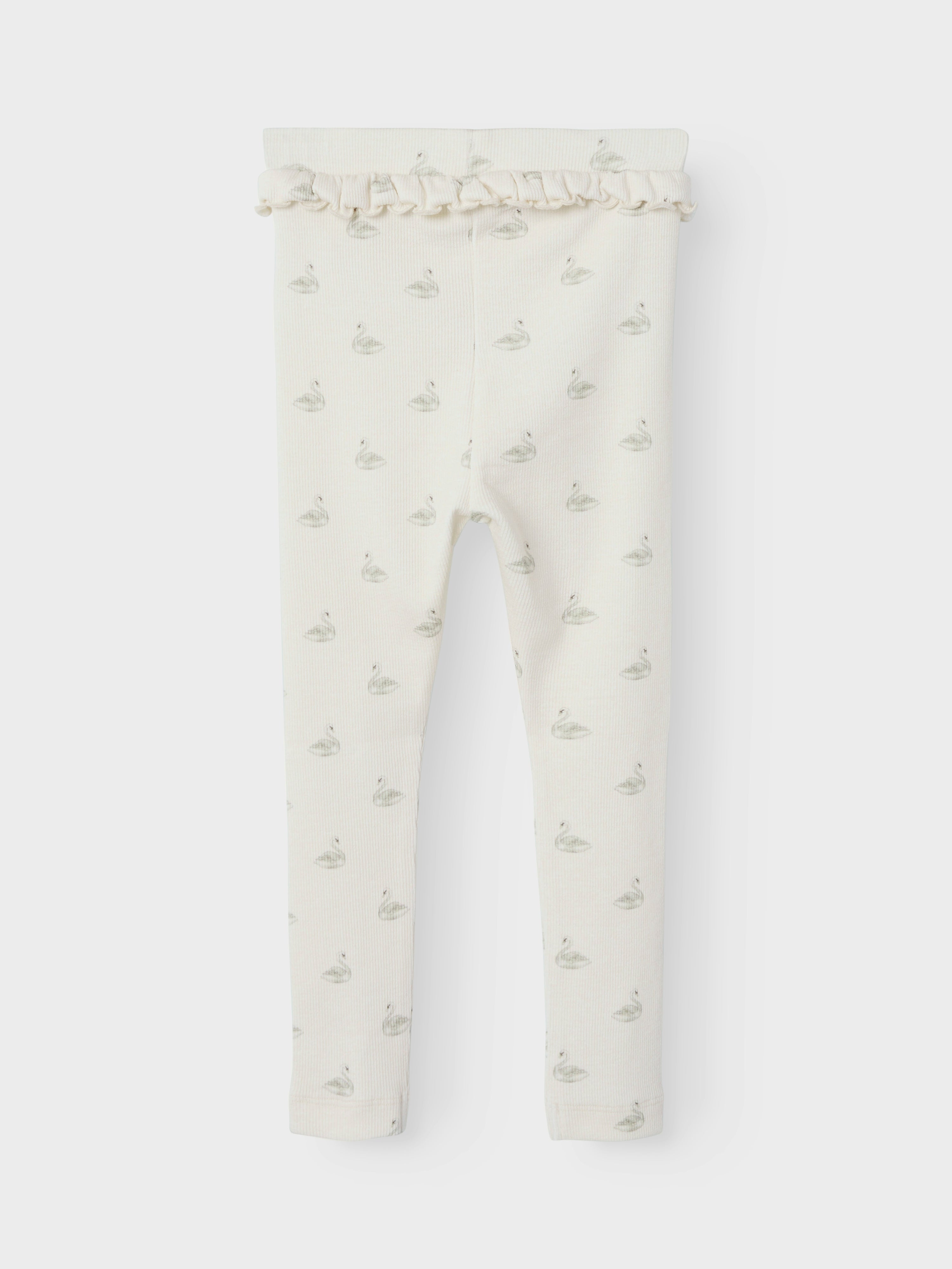 Lil Atelier Gavo Efi Slim Leggings NOOS - Pastel Parchment/Swan
