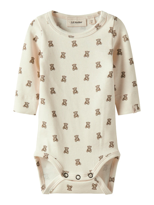 Lil Atelier Gayo Elo Slim body - Turtledove/Teddybear
