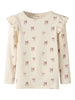 Lil Atelier Gavo Eko Slim Top NOOS - Turtledove/Bow