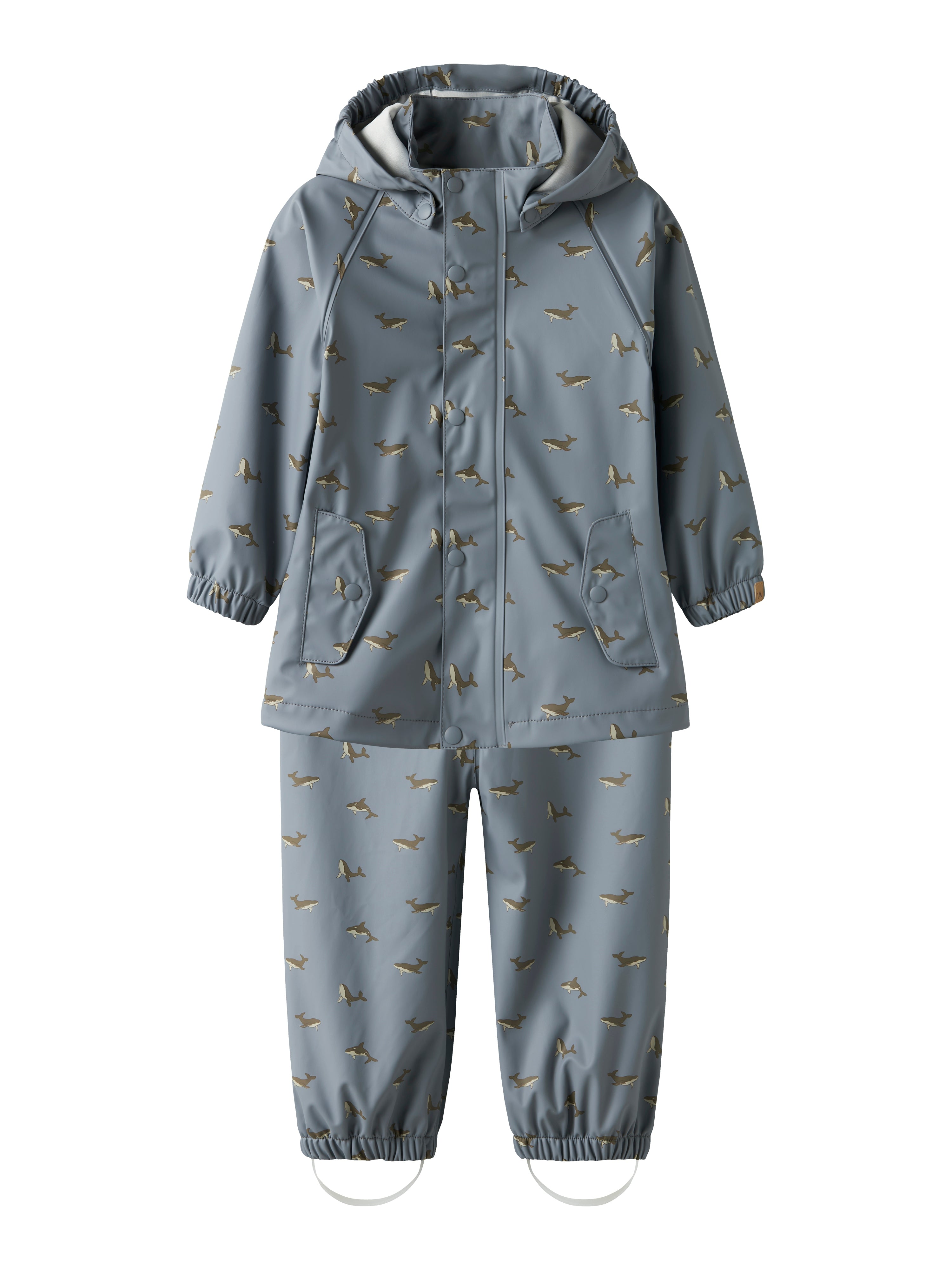 Lil Atelier Ladry10 Rain Set - Tradewinds/Whale
