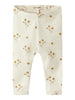 Lil Atelier Layo Sin Leggings - Coconut Milk/Flower Yellow